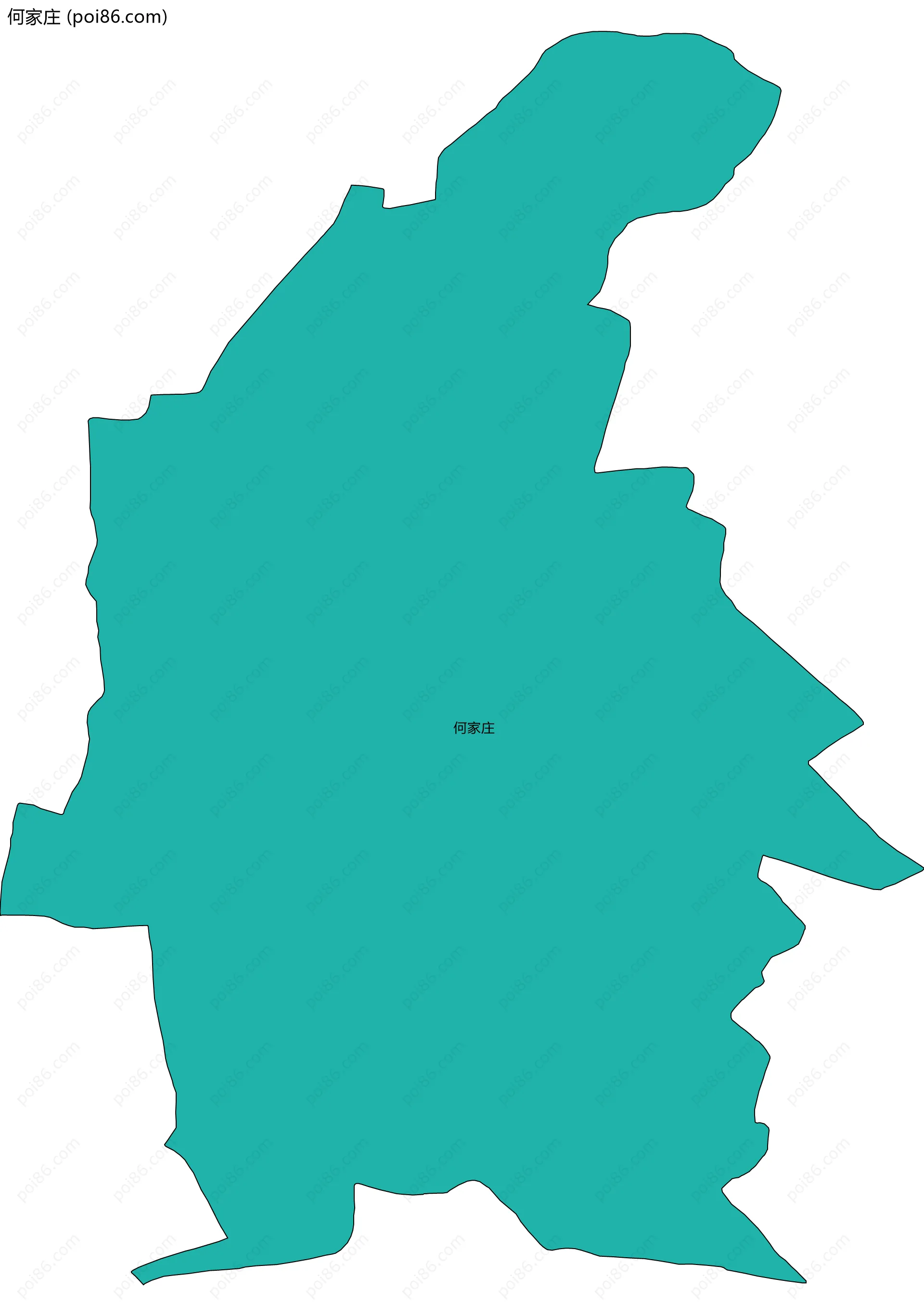 何家庄边界地图