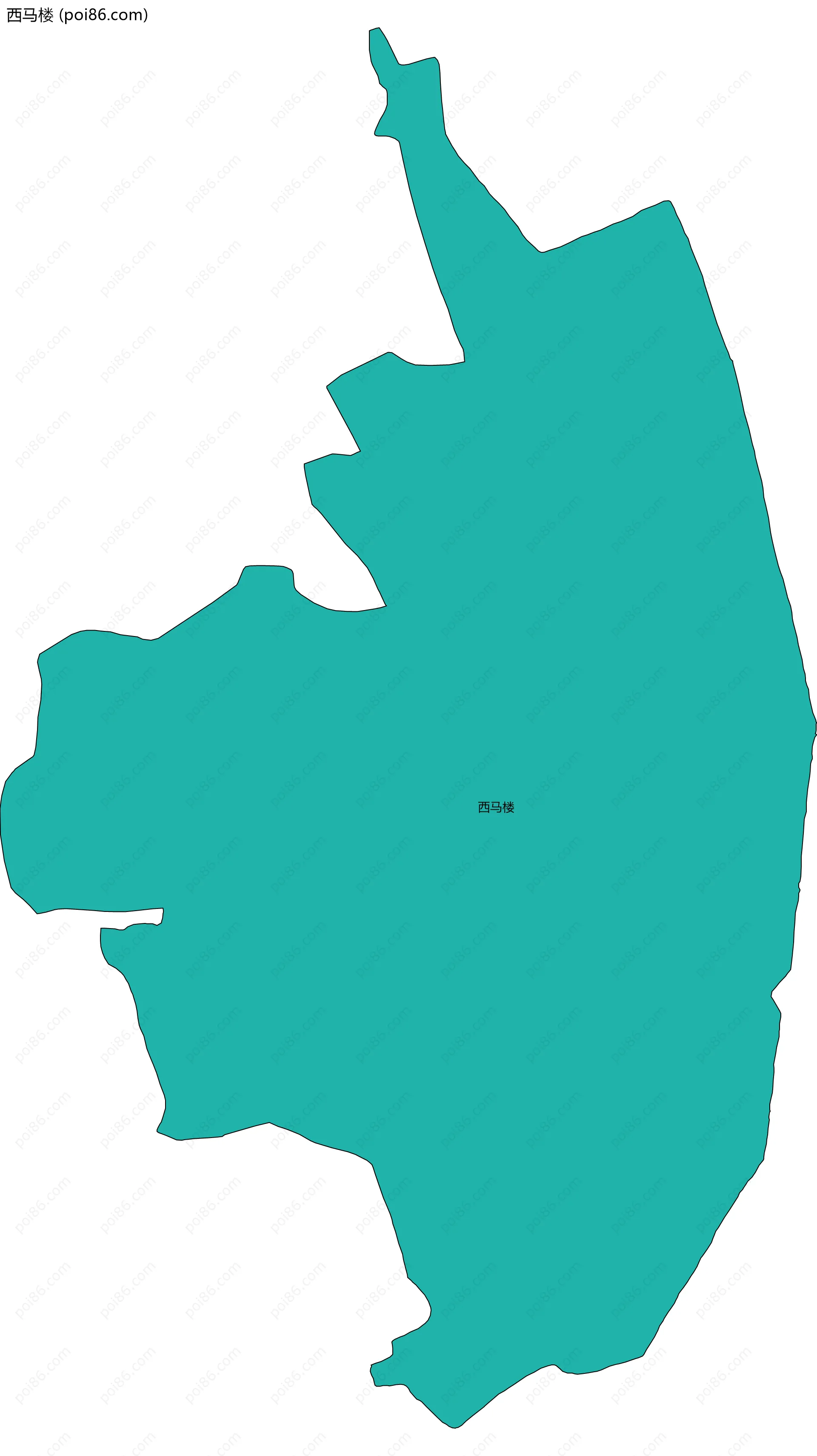 西马楼边界地图