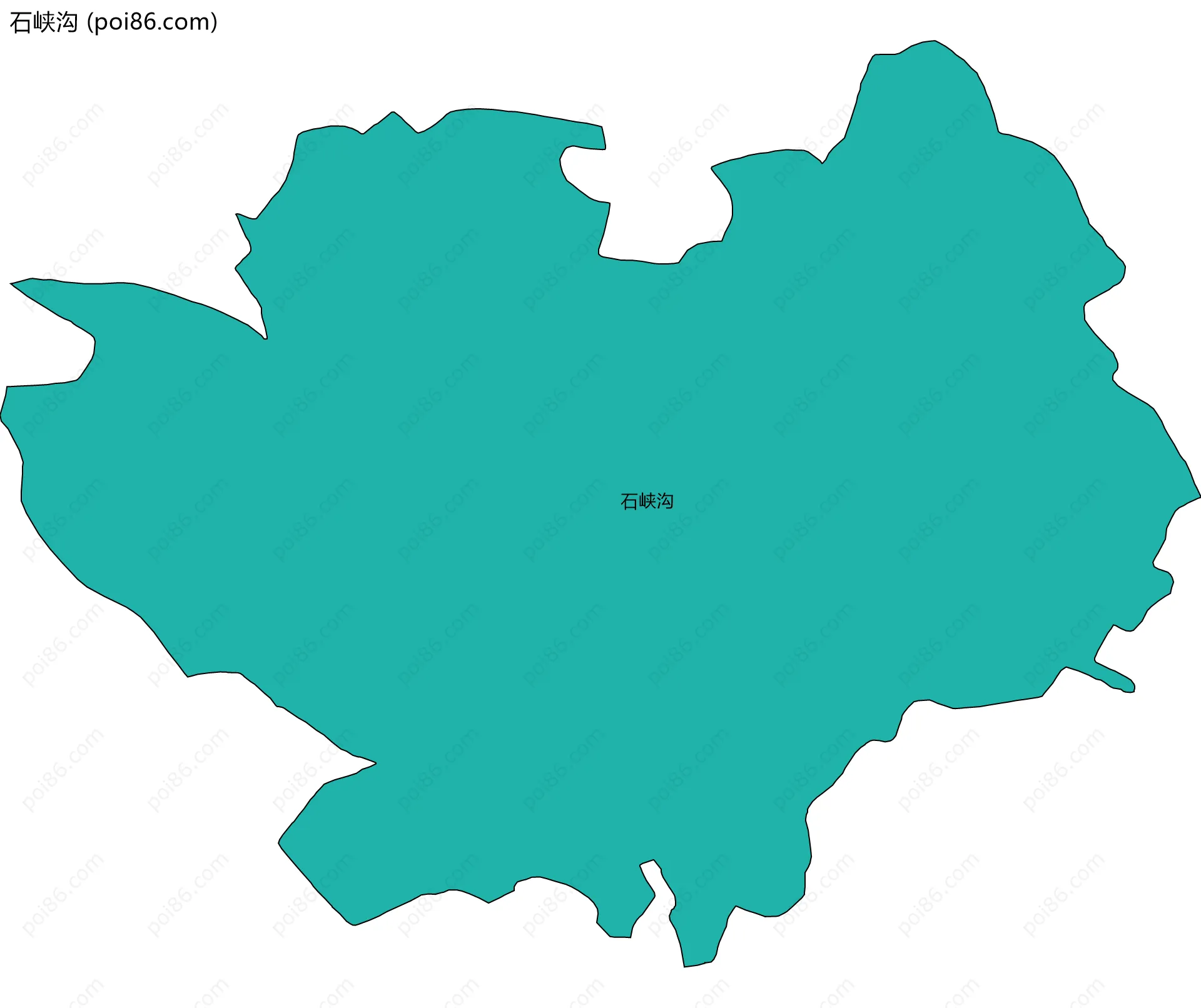 石峡沟边界地图