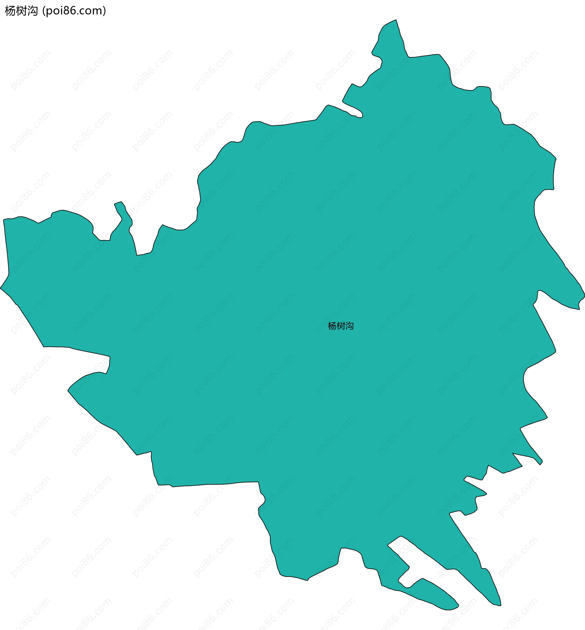 杨树沟边界地图