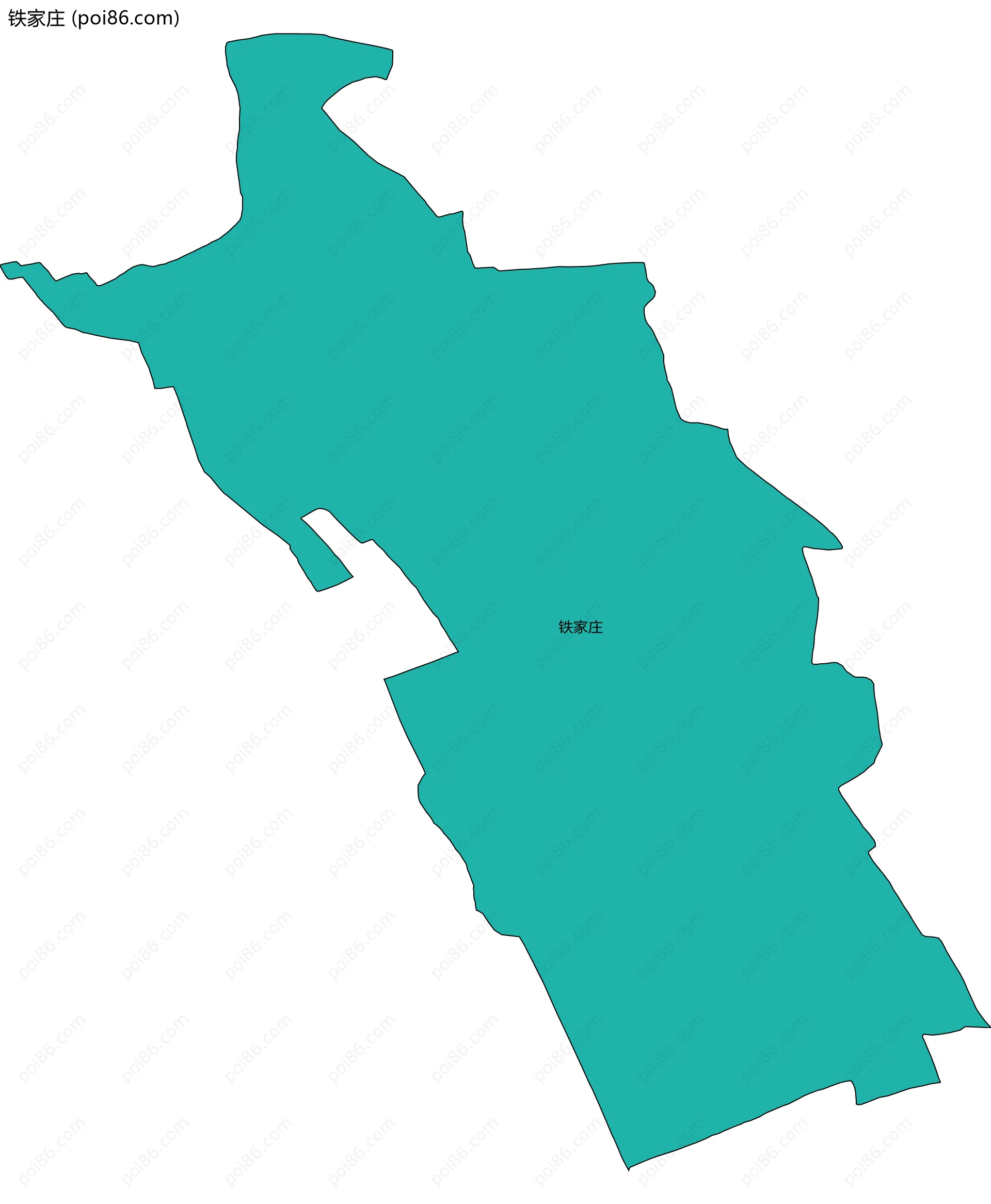 铁家庄边界地图