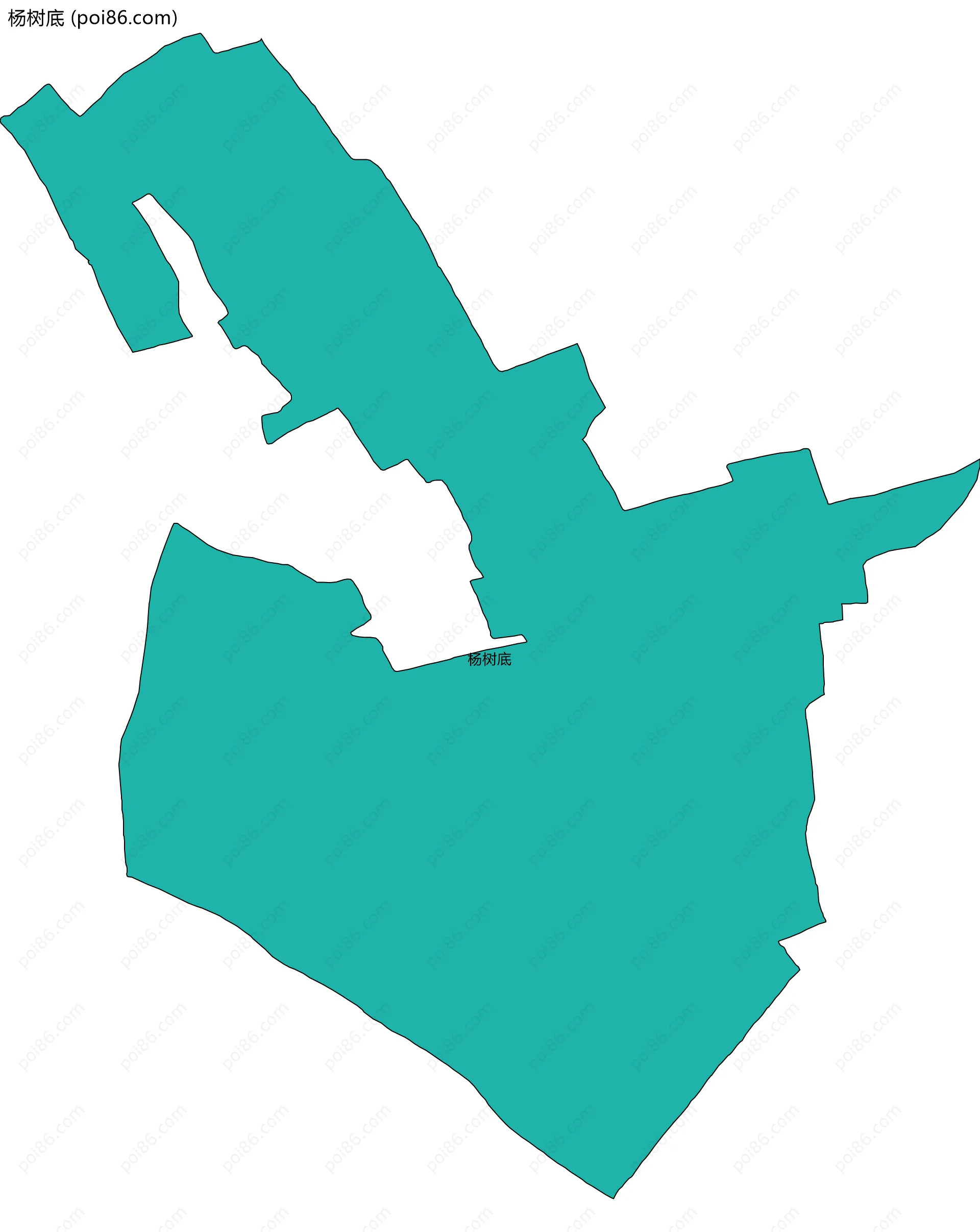 杨树底边界地图