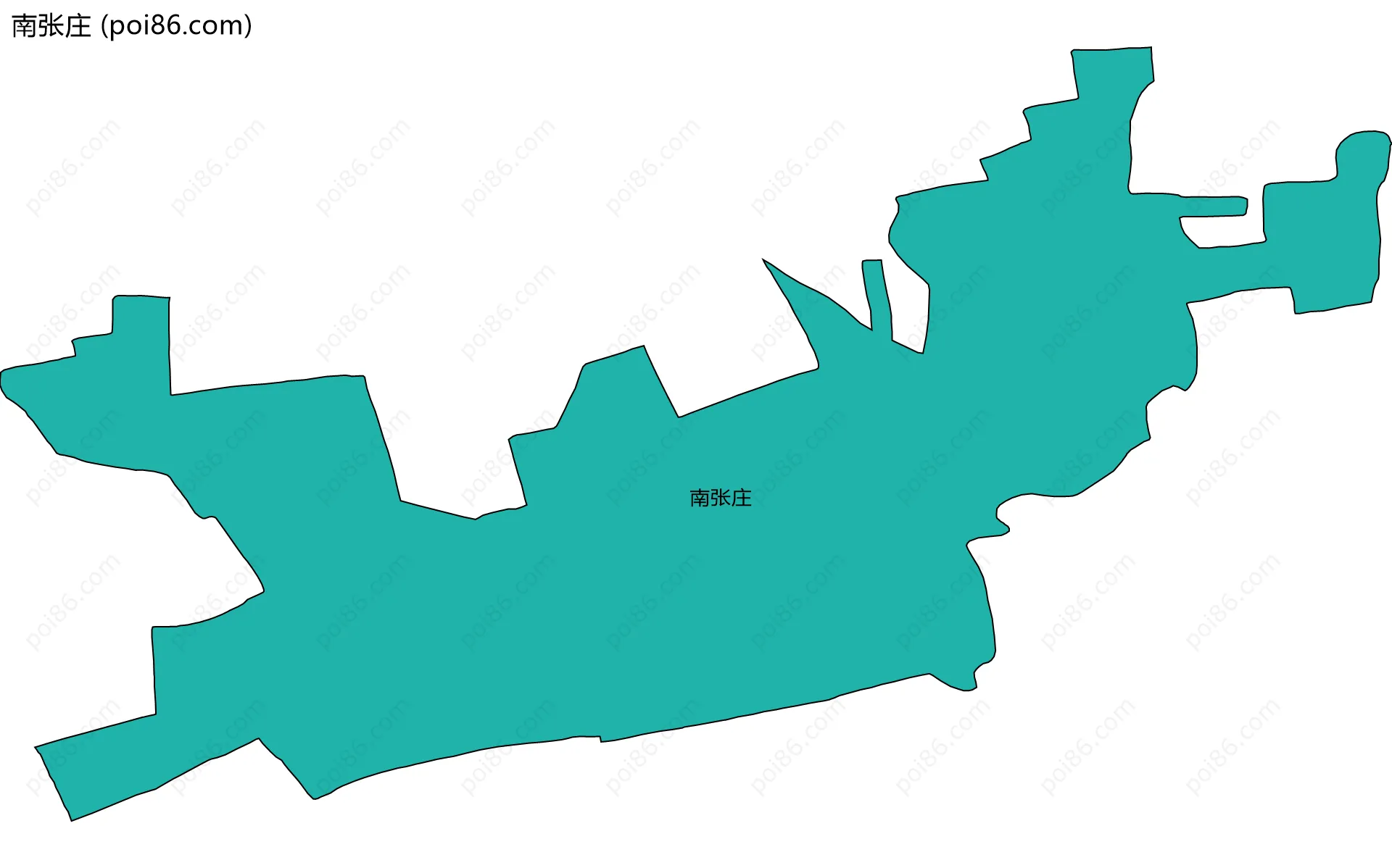南张庄边界地图