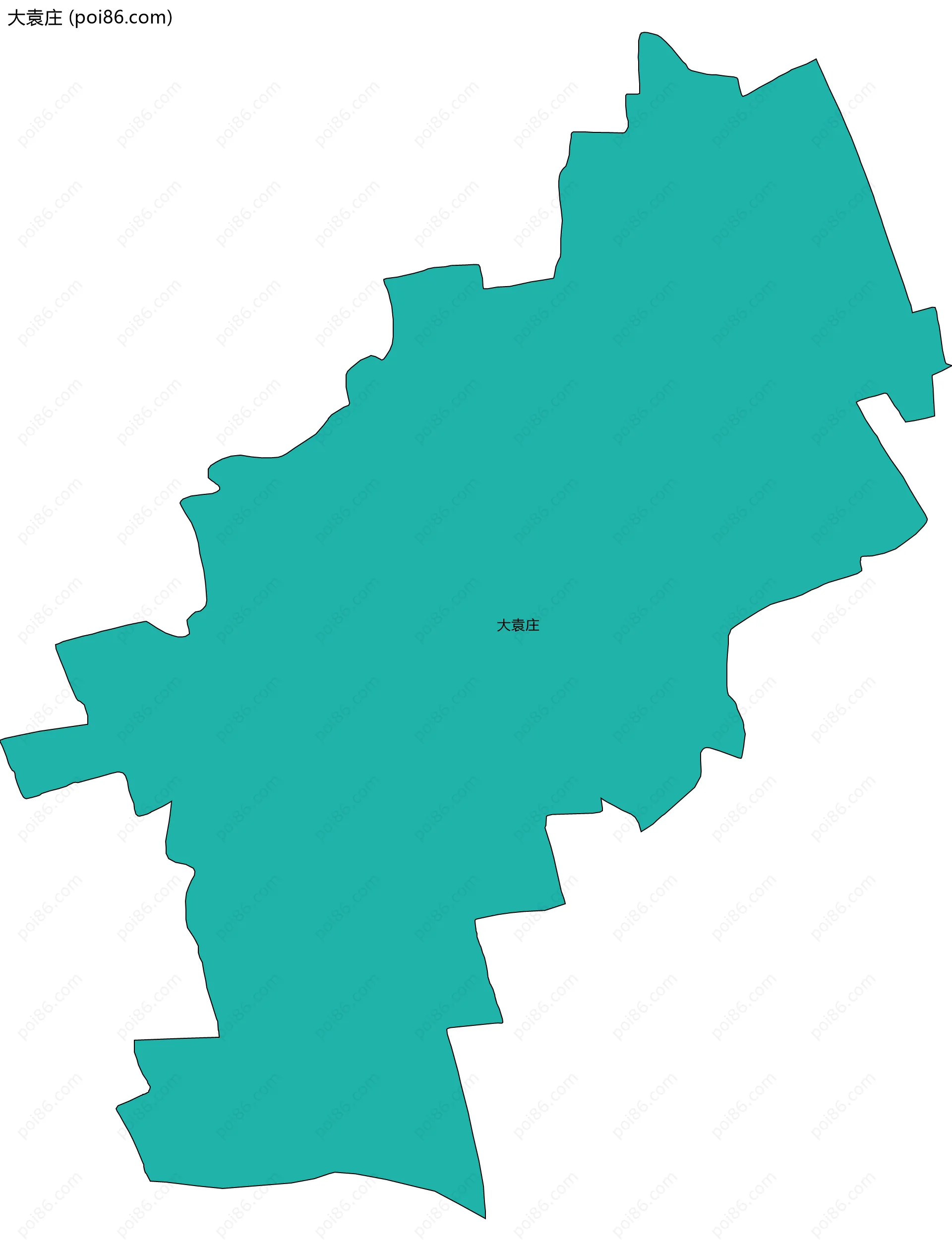 大袁庄边界地图