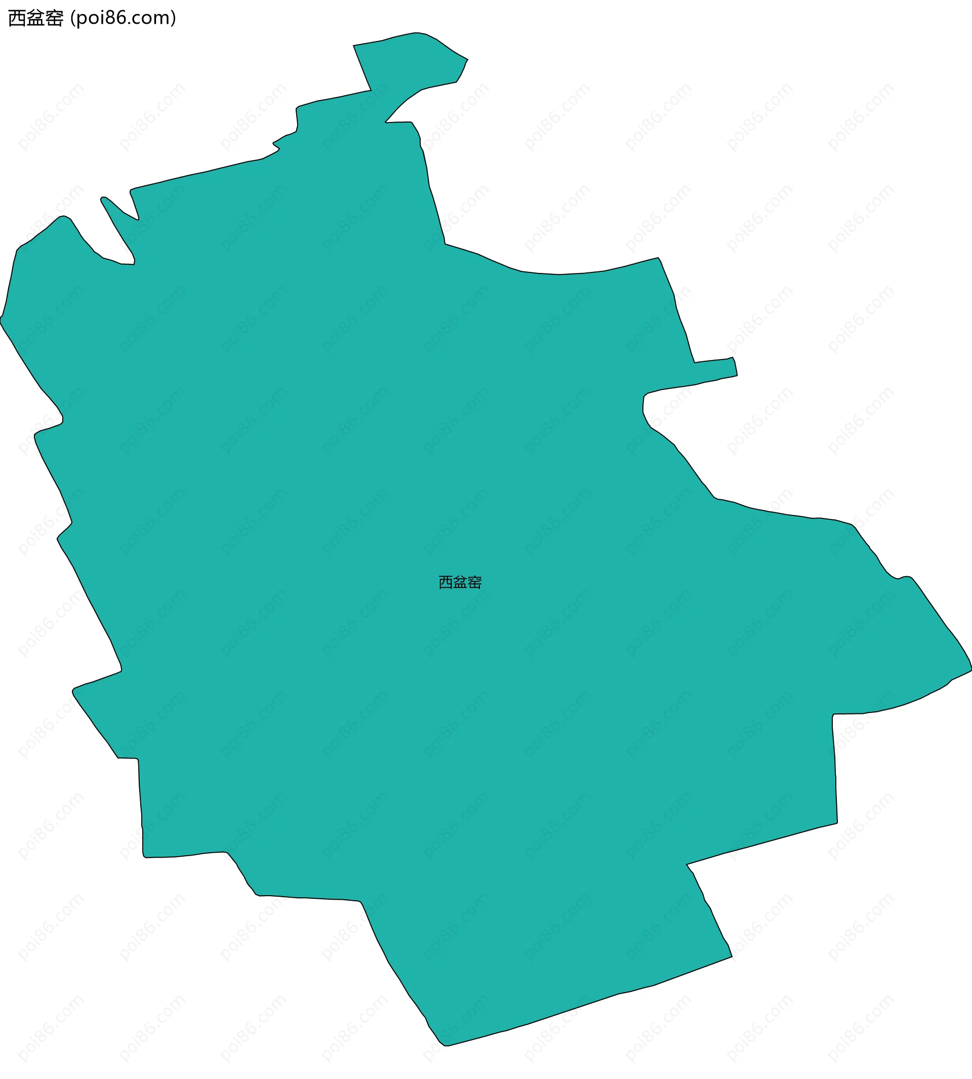 西盆窑边界地图