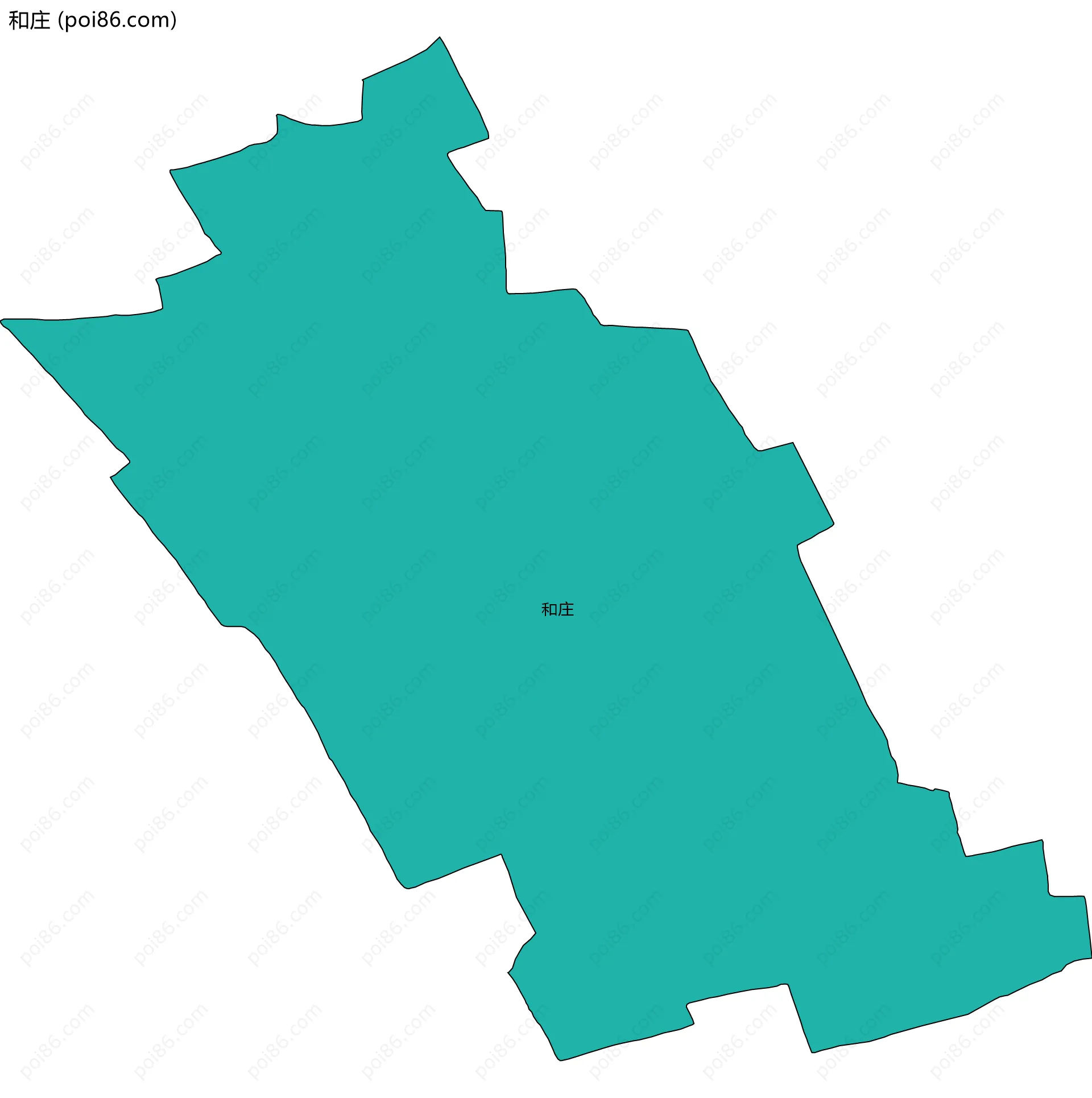 和庄边界地图