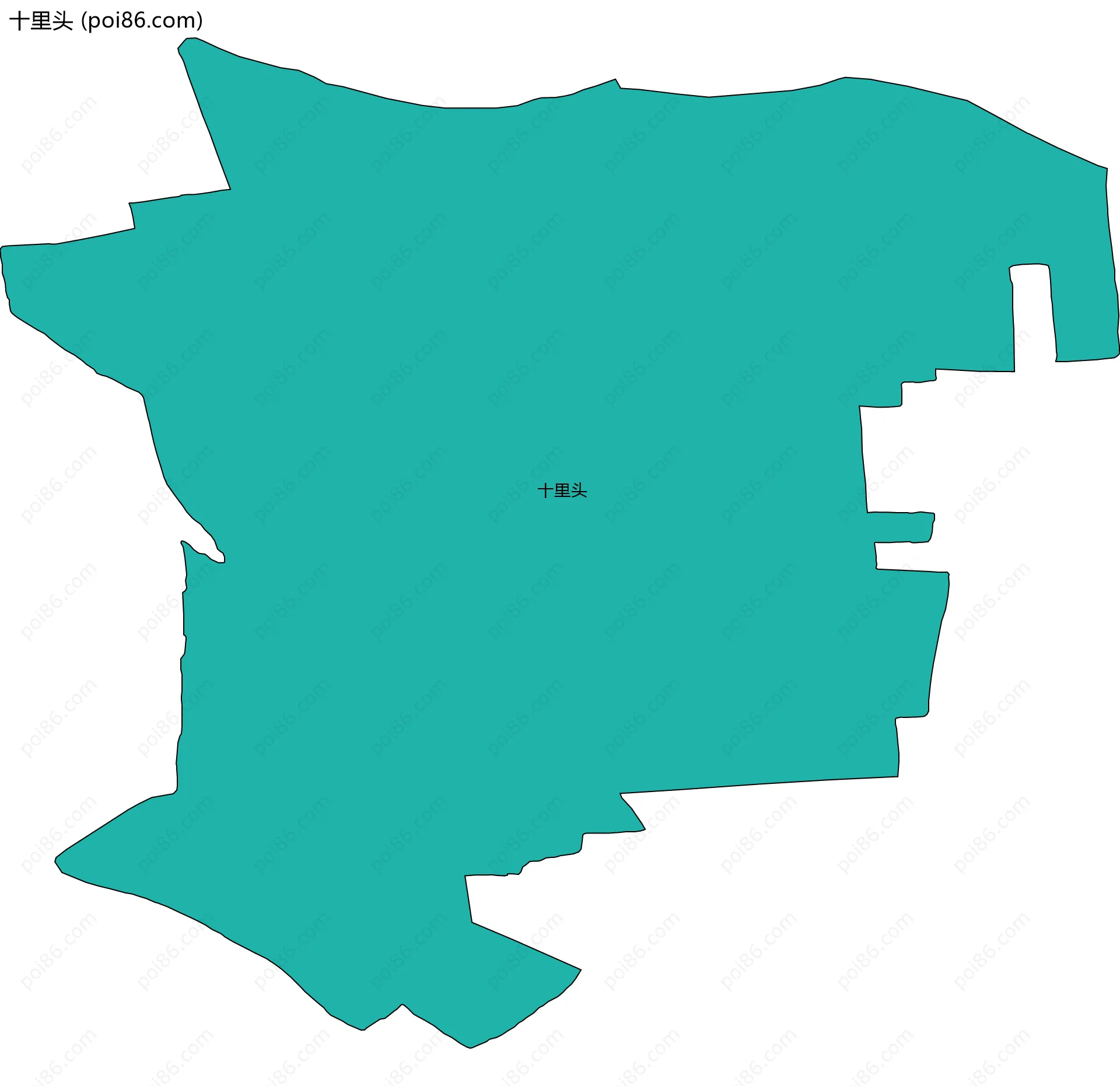 十里头边界地图