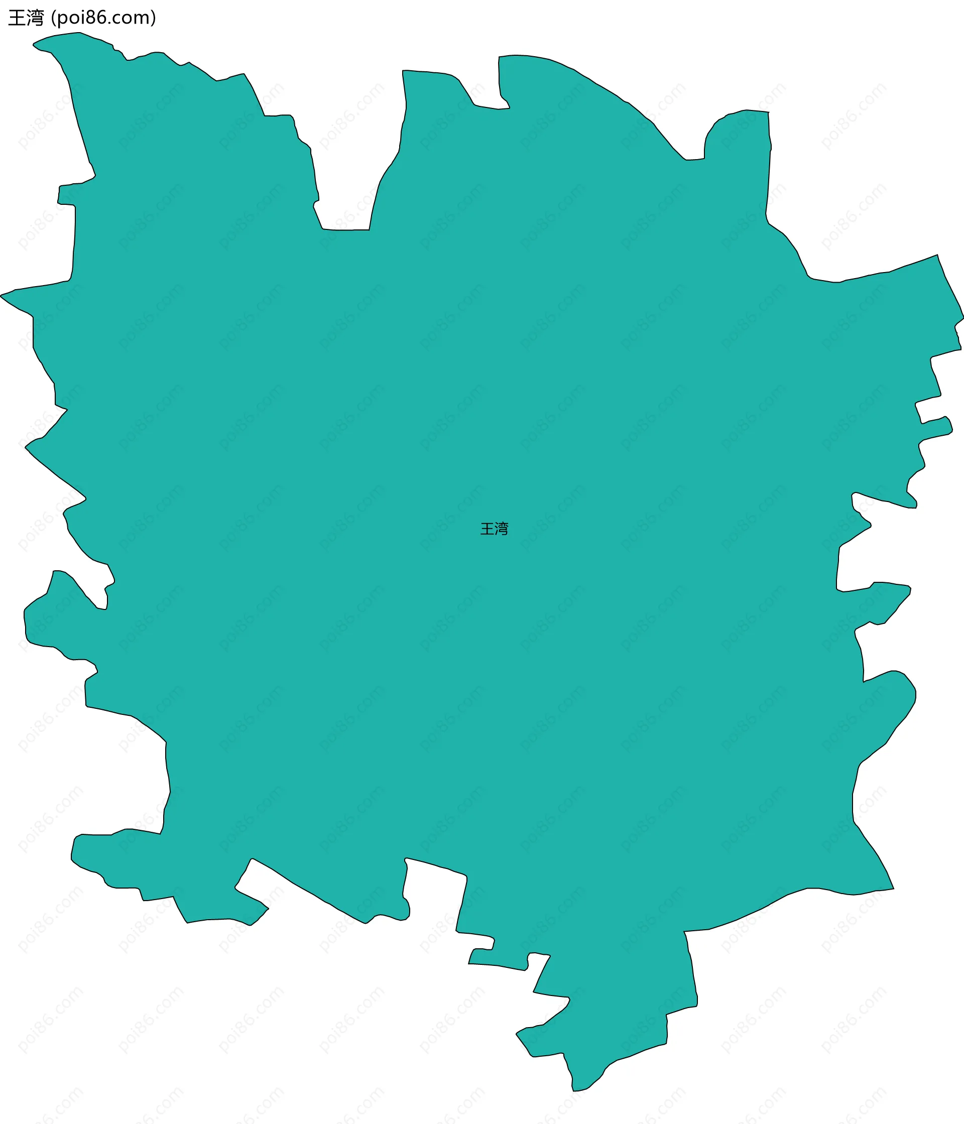 王湾边界地图