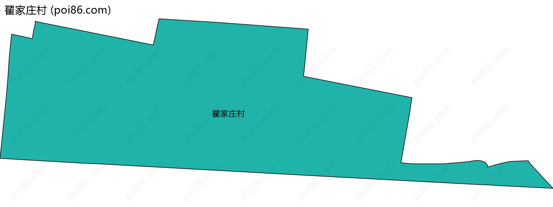 翟家庄村边界地图