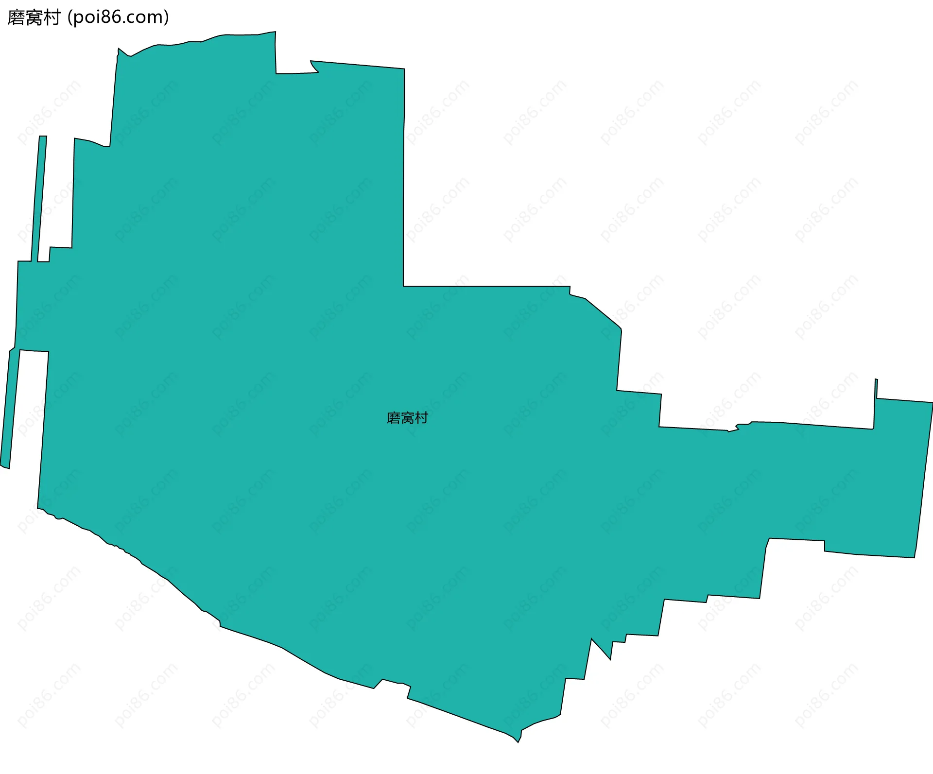 磨窝村边界地图