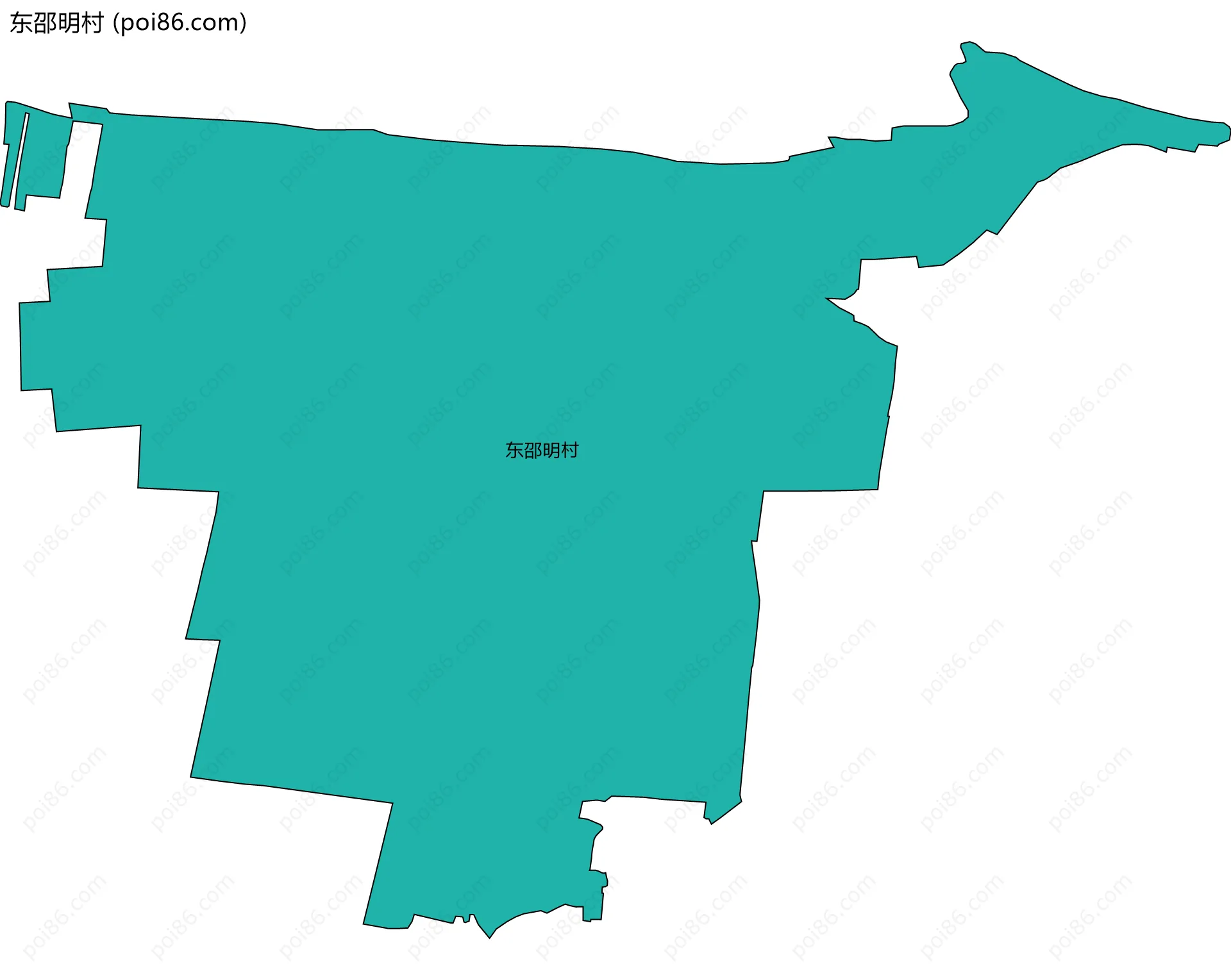 东邵明村边界地图