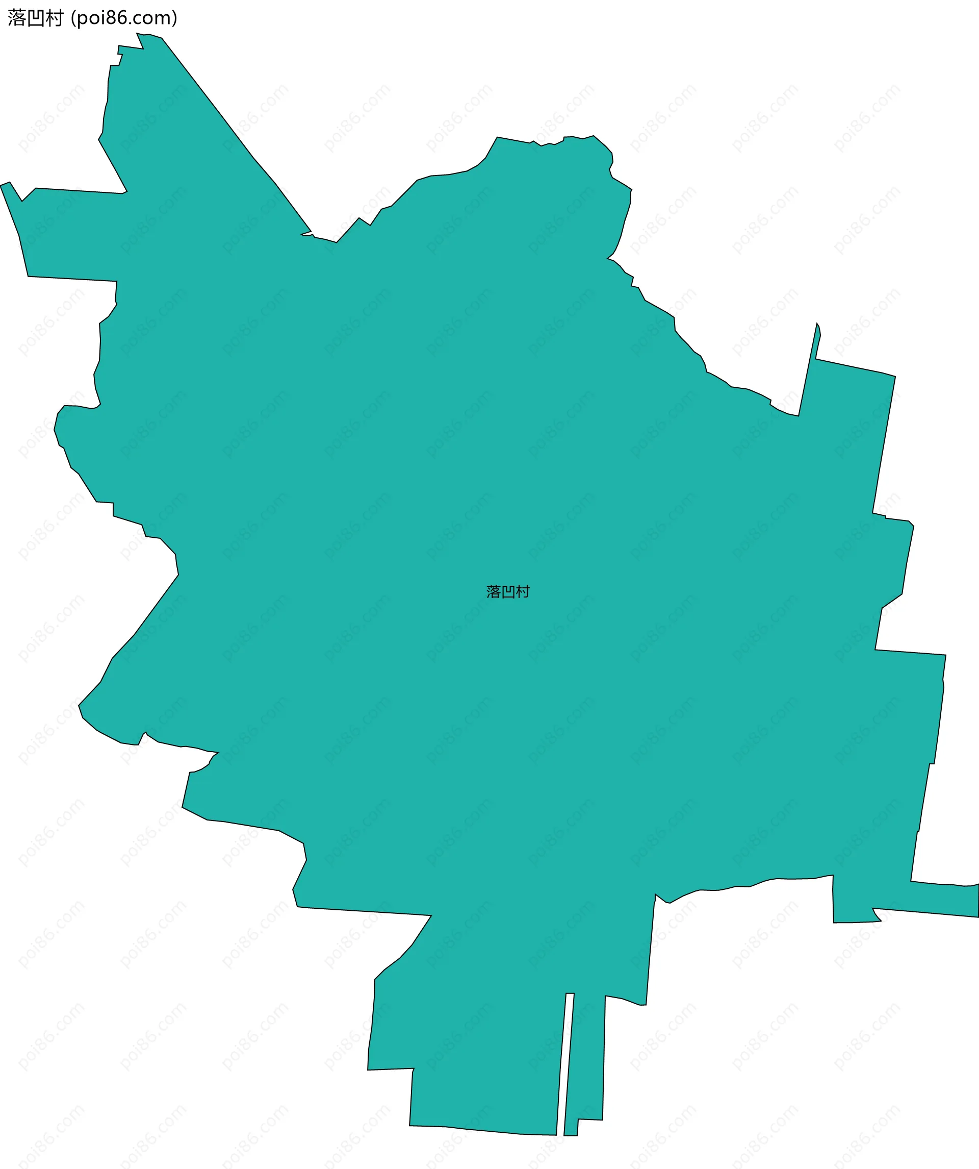 落凹村边界地图