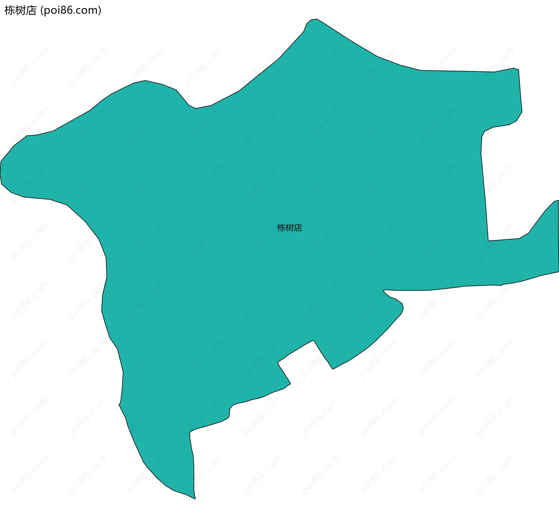 栋树店边界地图