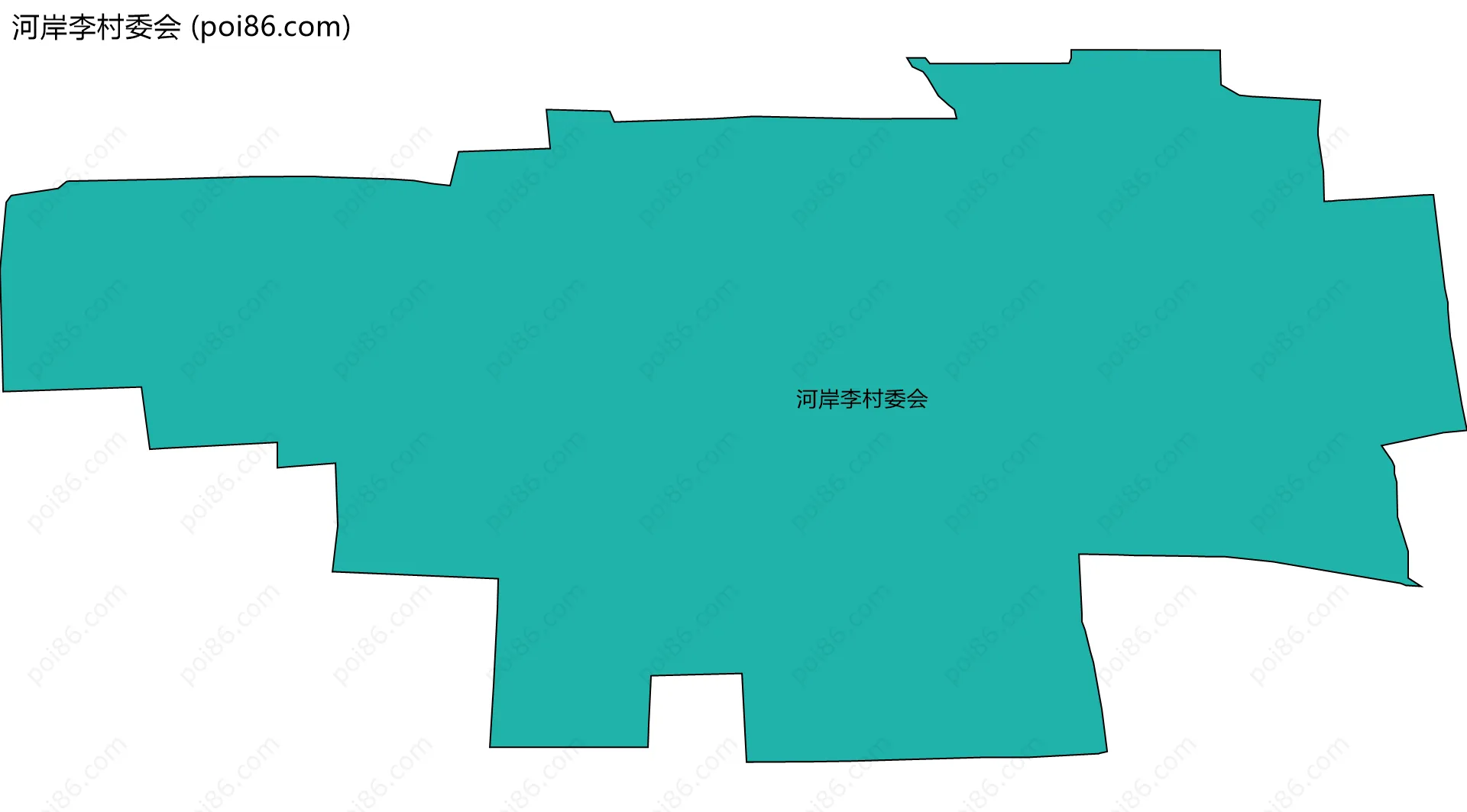 河岸李村委会边界地图