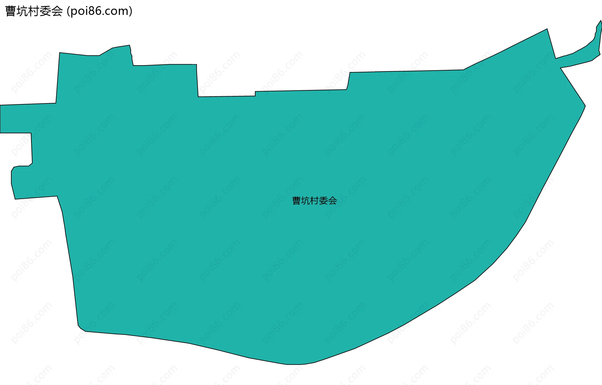 曹坑村委会边界地图