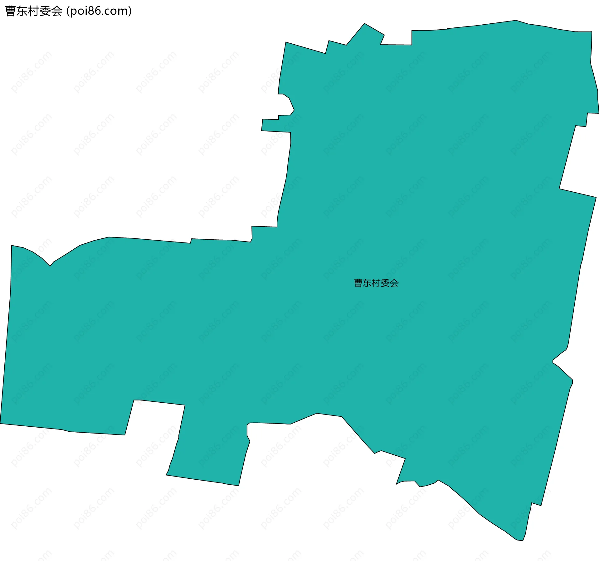 曹东村委会边界地图