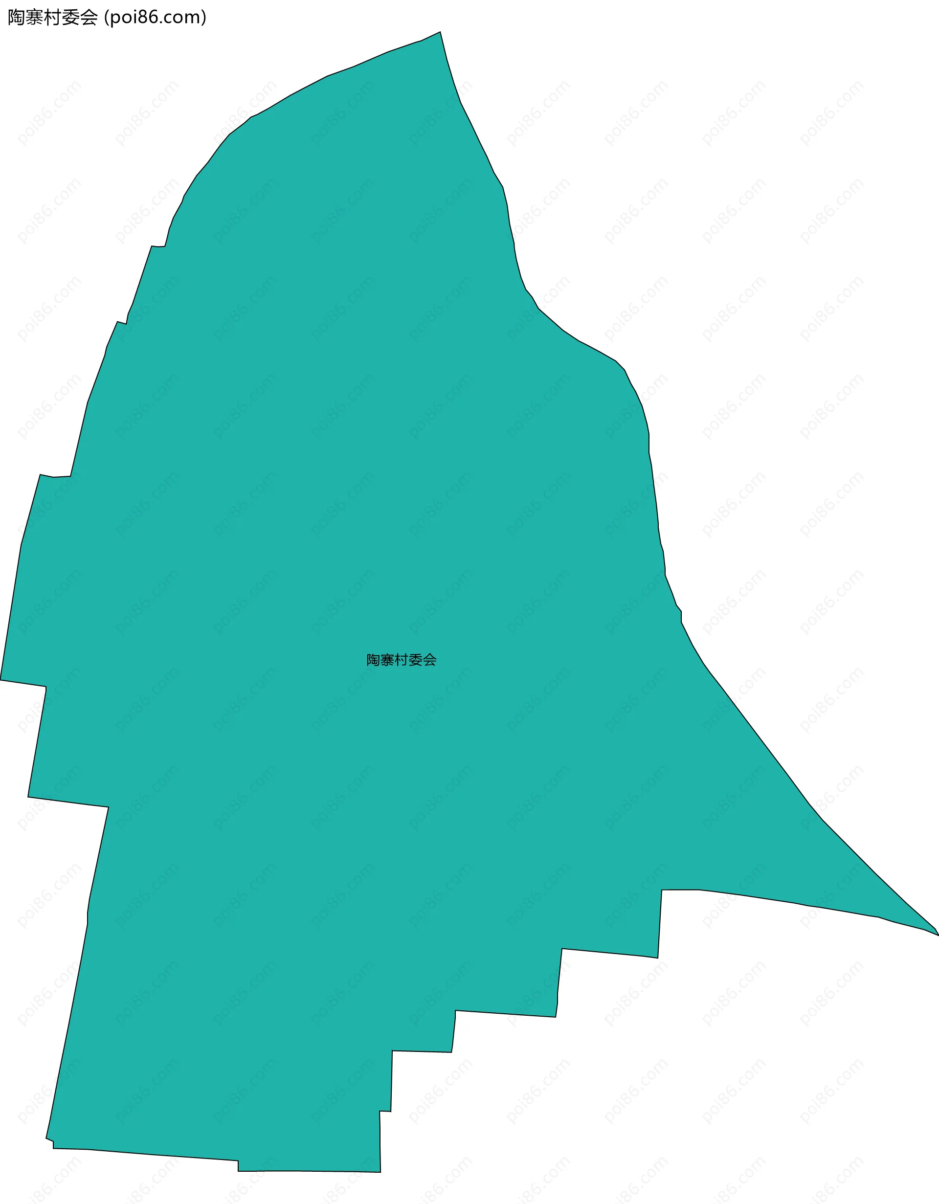 陶寨村委会边界地图