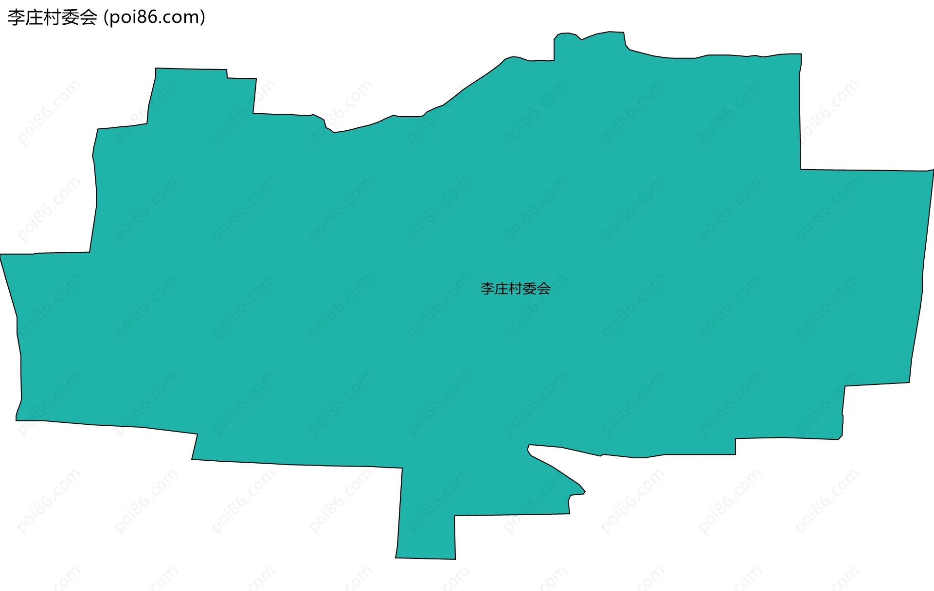 李庄村委会边界地图