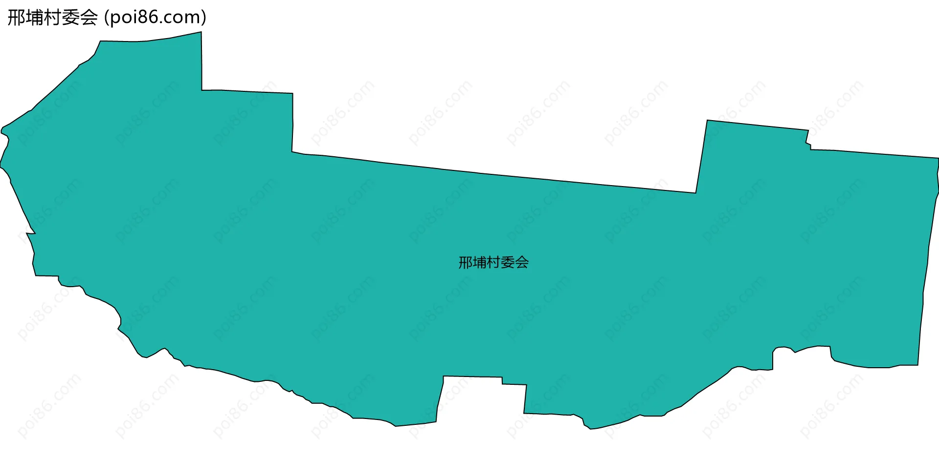 邢埔村委会边界地图