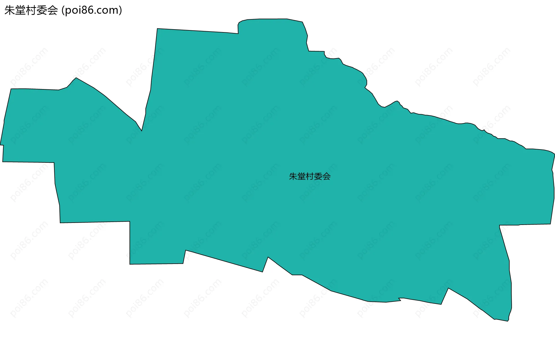 朱堂村委会边界地图