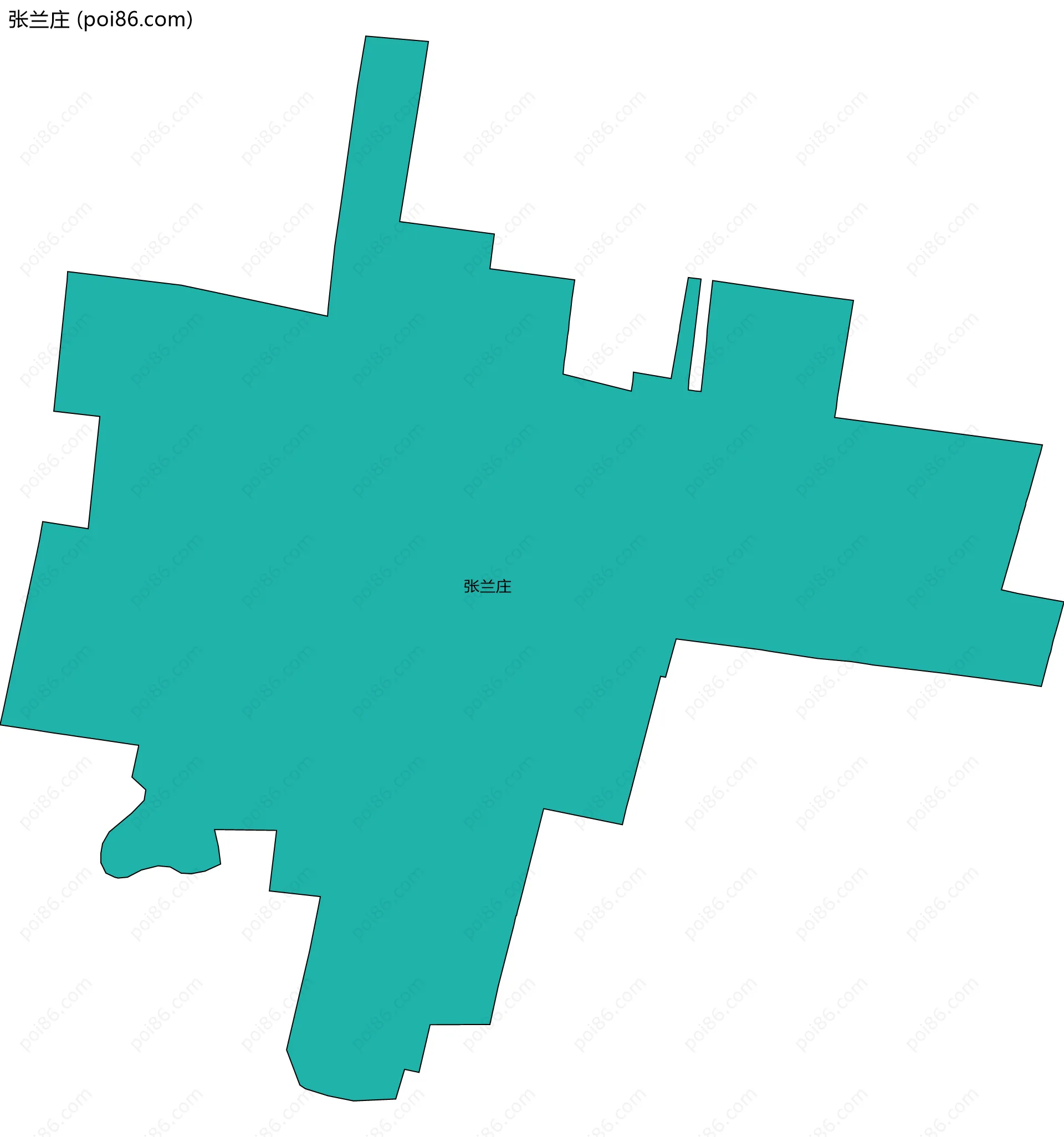 张兰庄边界地图