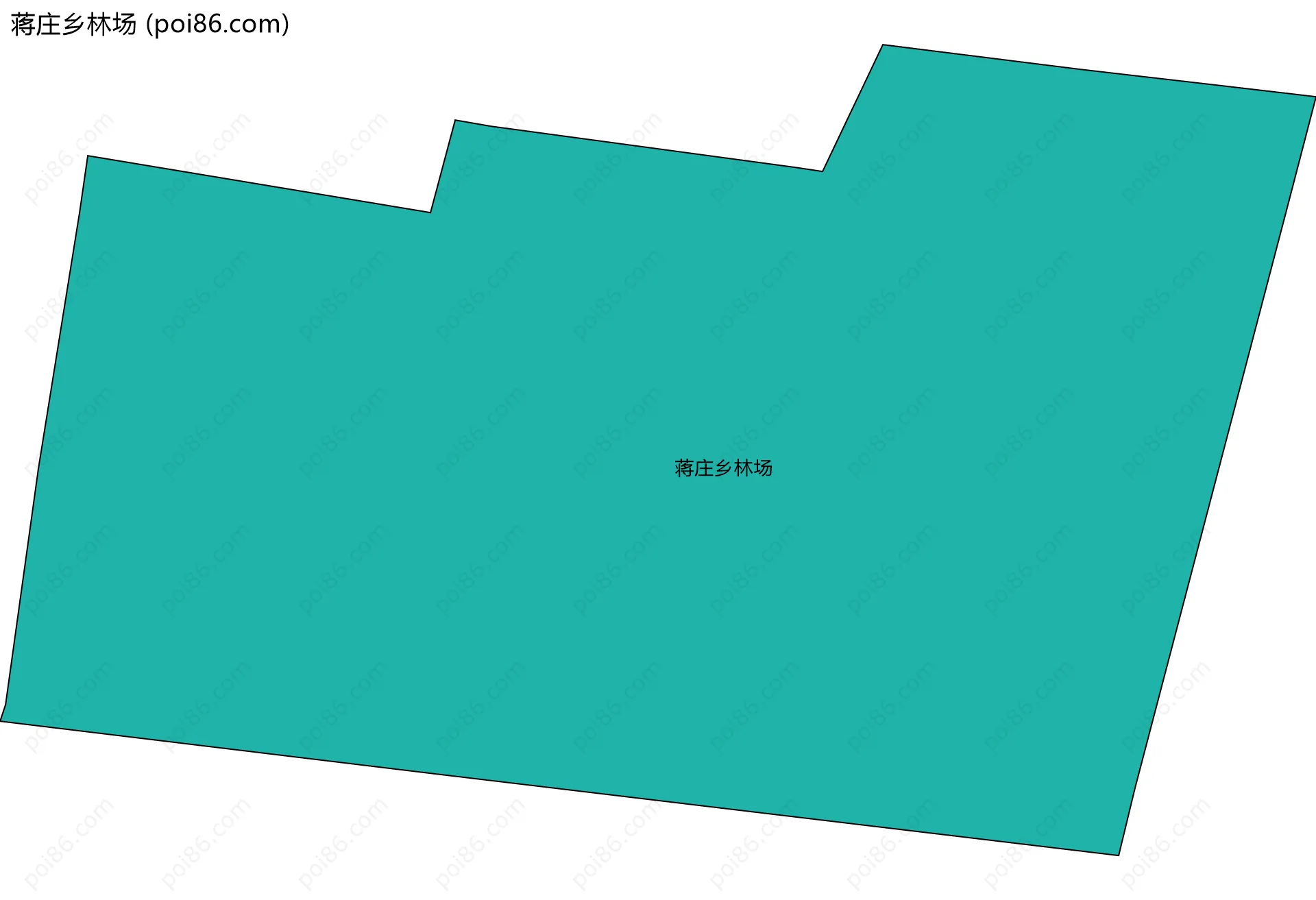 蒋庄乡林场边界地图