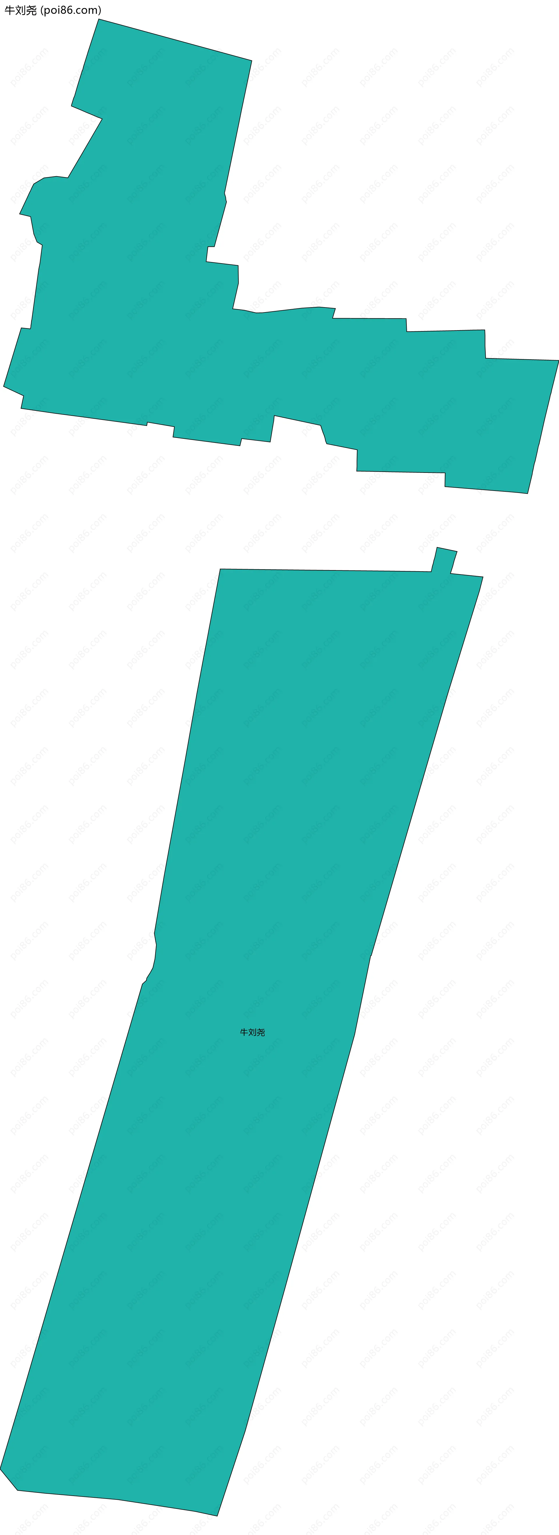 牛刘尧边界地图