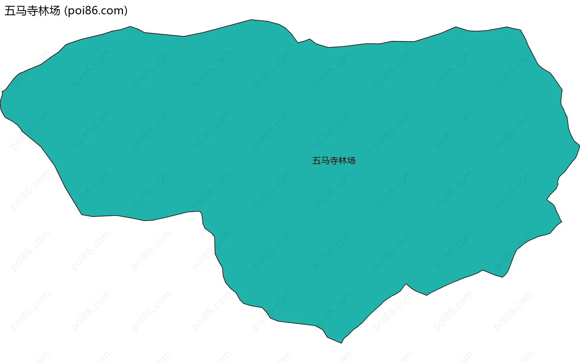 五马寺林场边界地图