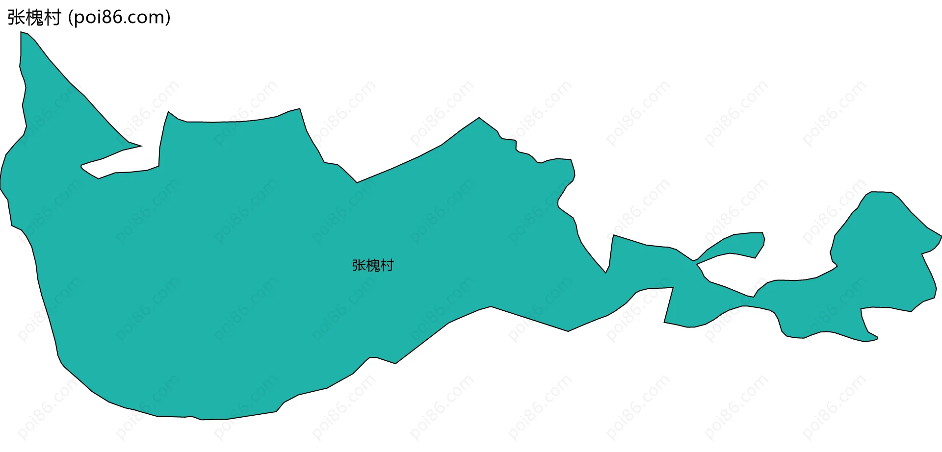 张槐村边界地图