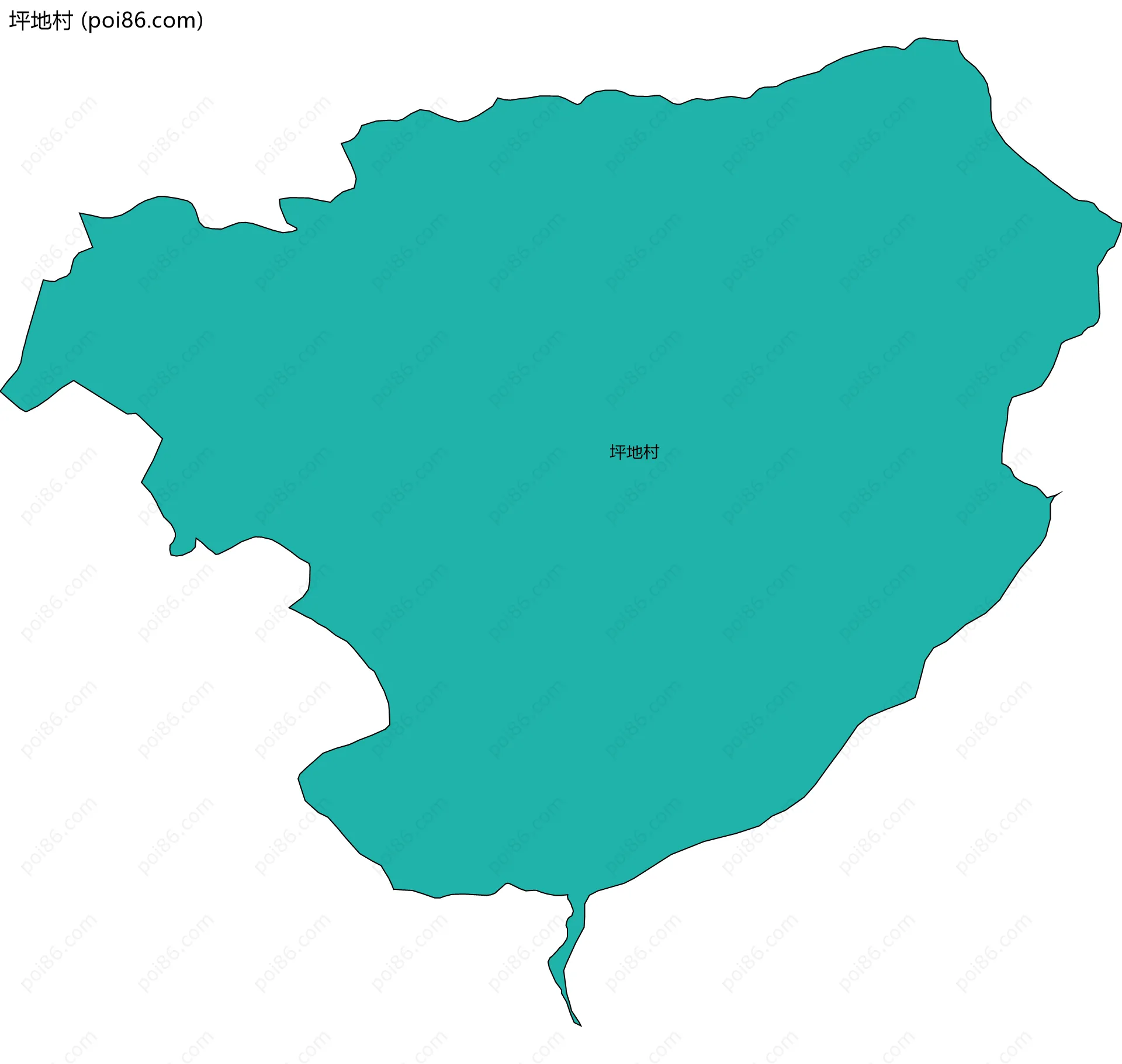 坪地村边界地图