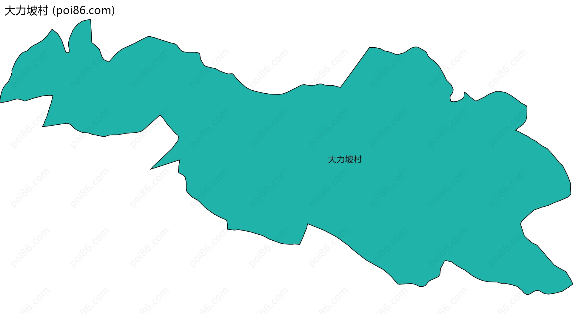 大力坡村边界地图