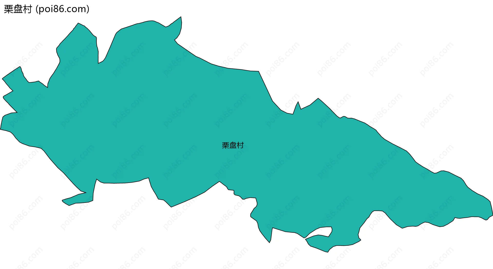 栗盘村边界地图