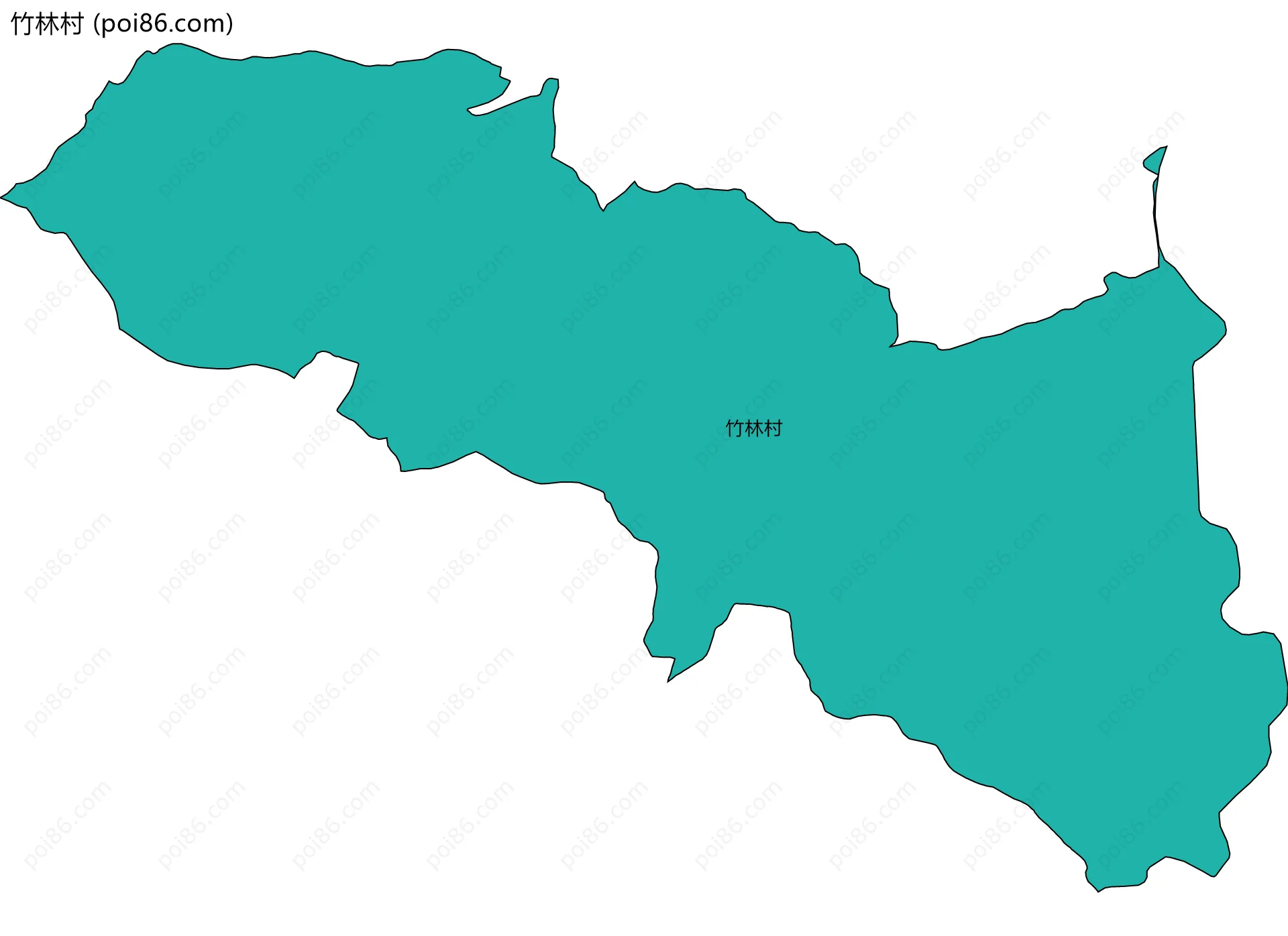 竹林村边界地图