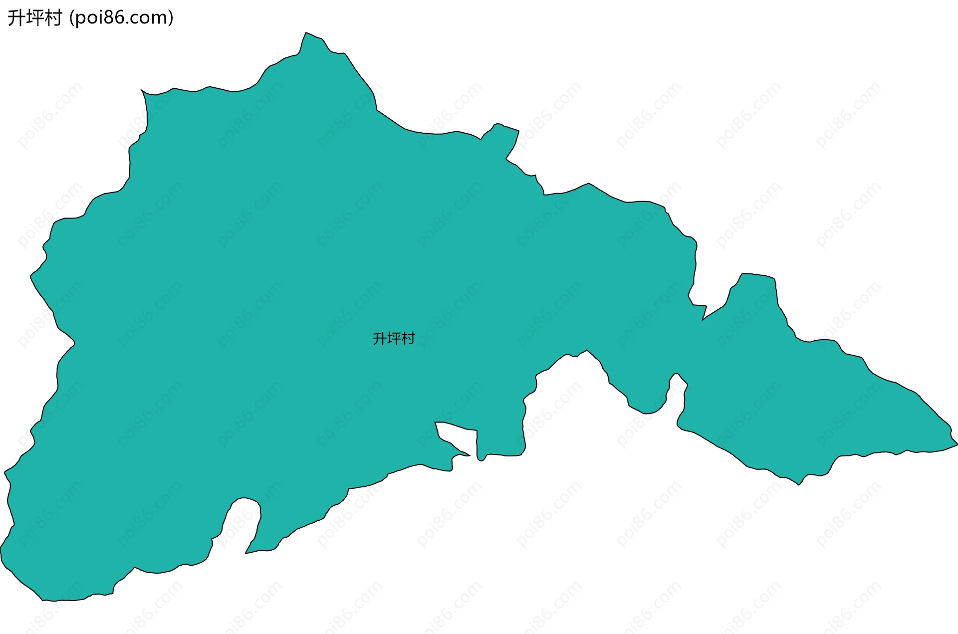 升坪村边界地图