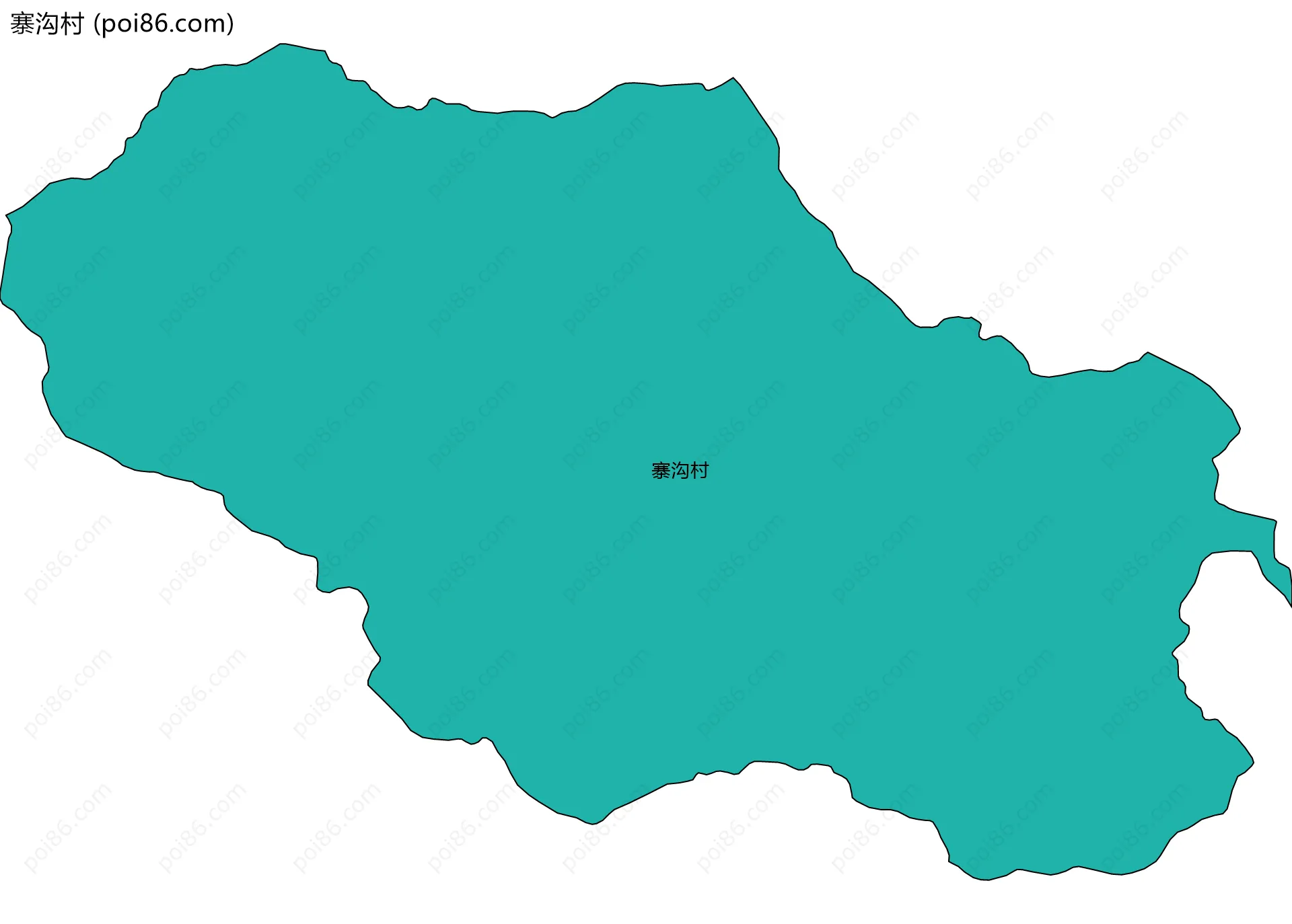 寨沟村边界地图