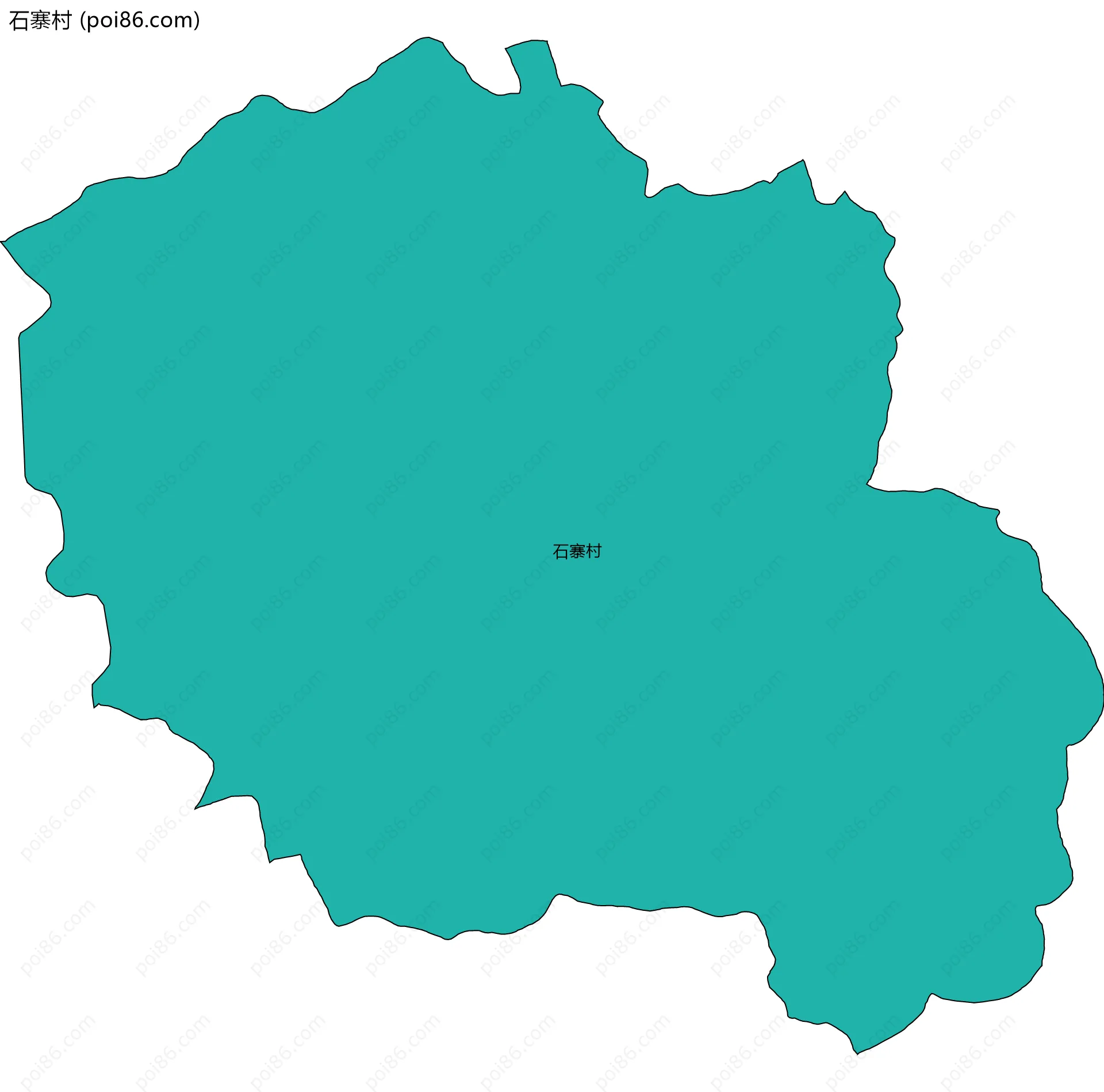 石寨村边界地图