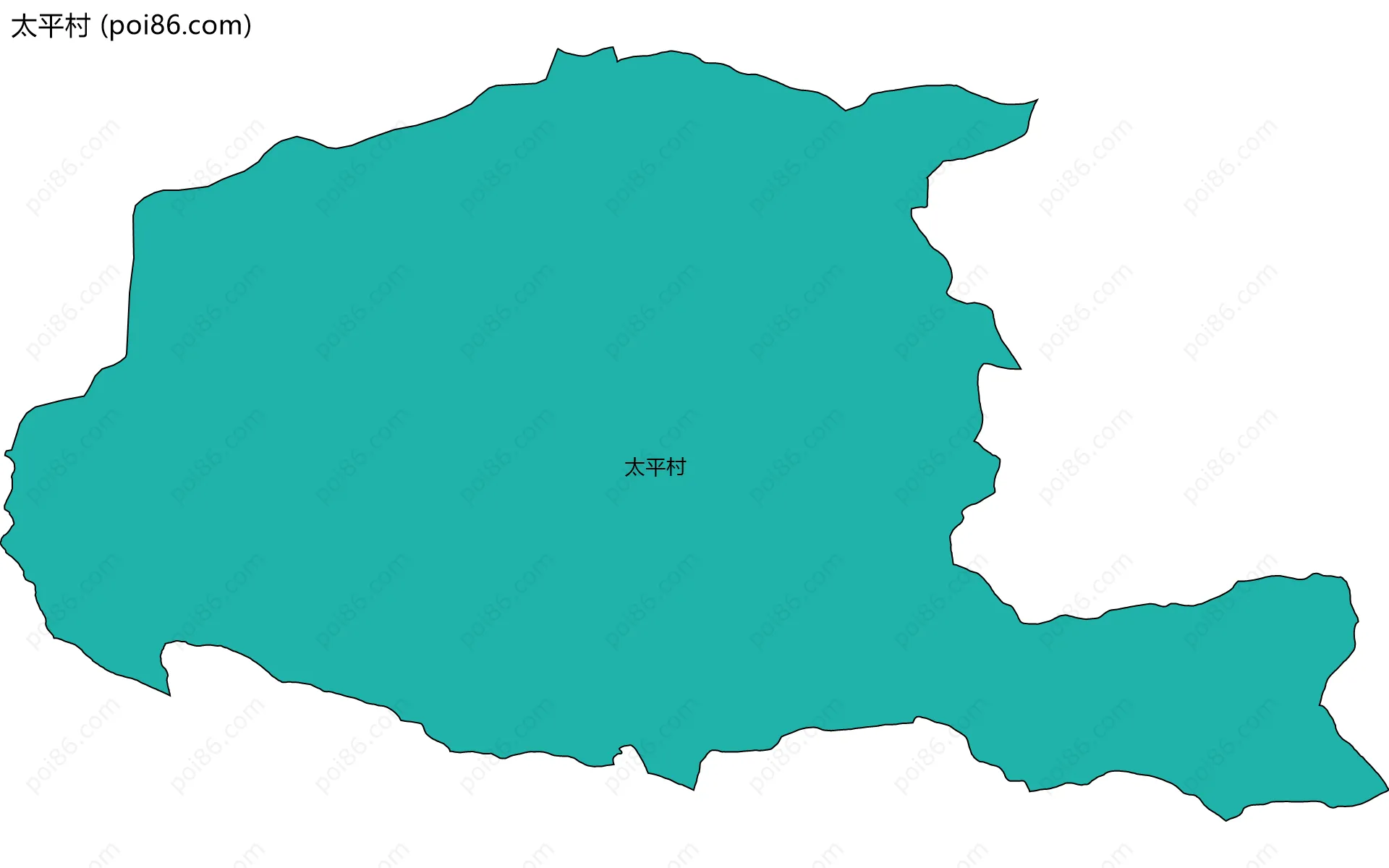 太平村边界地图