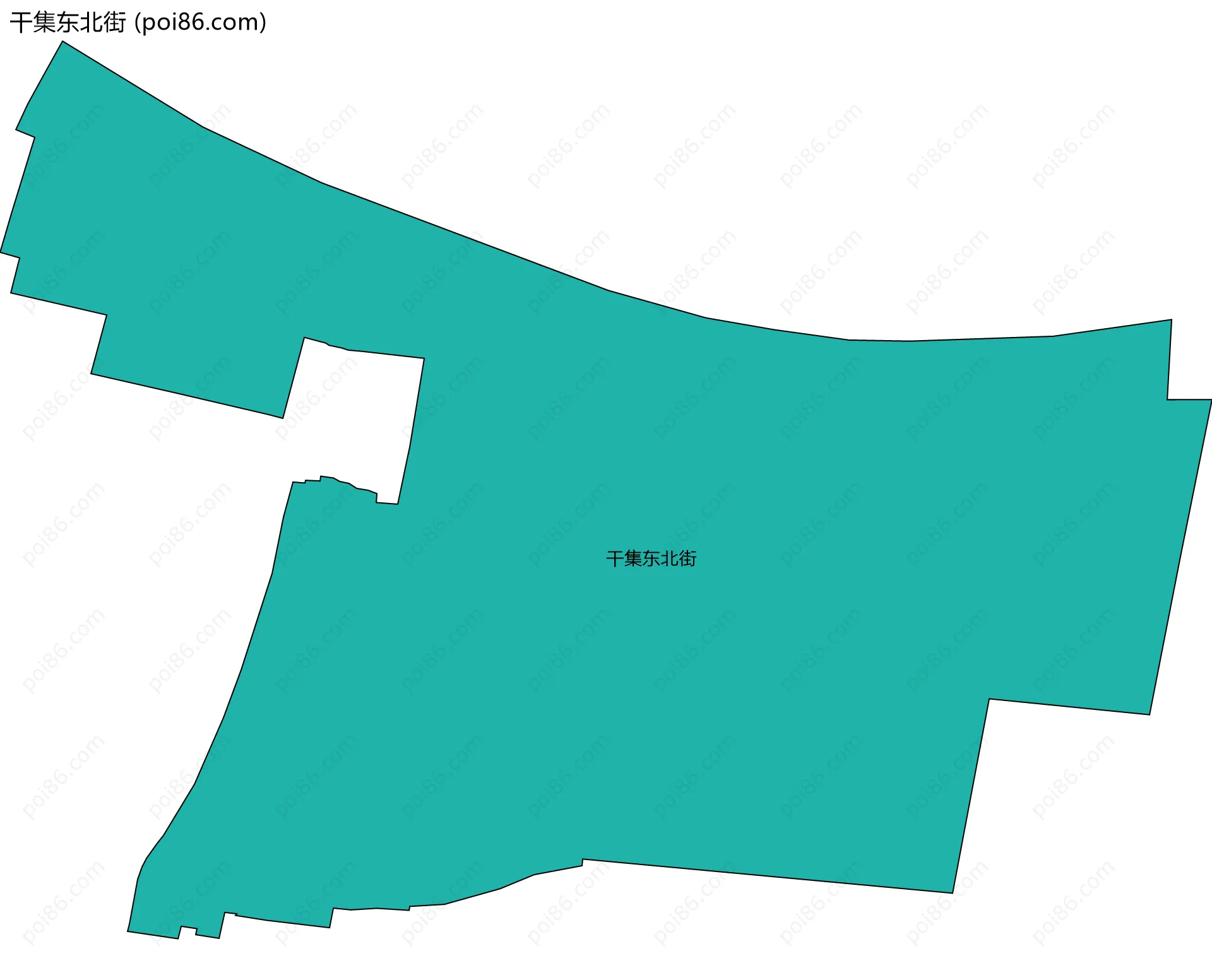干集东北街边界地图