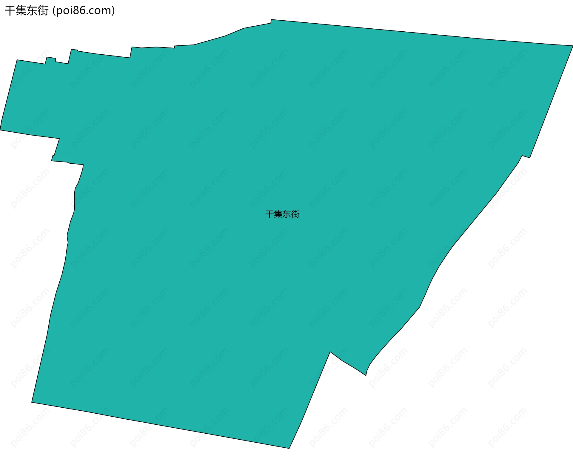 干集东街边界地图