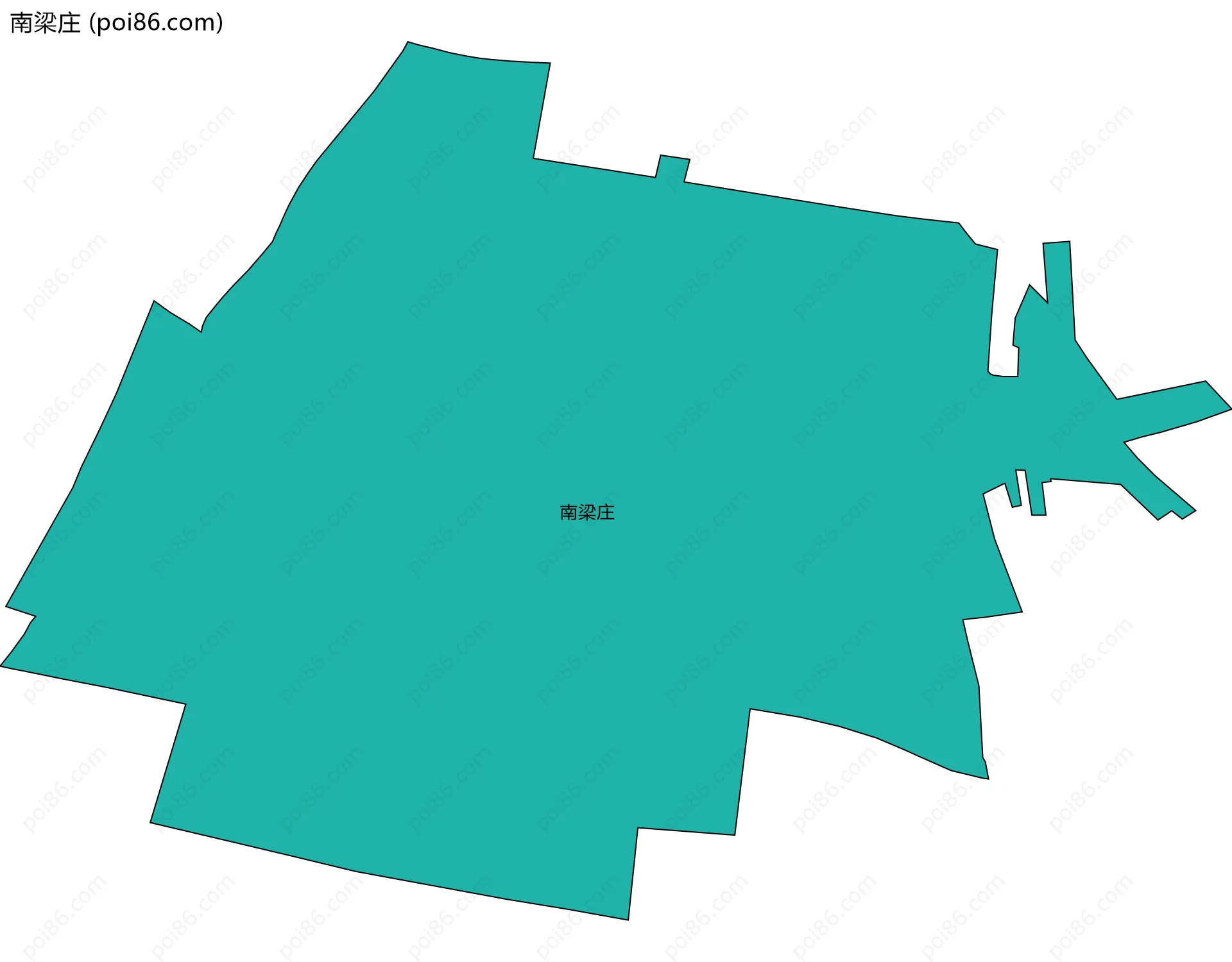 南梁庄边界地图