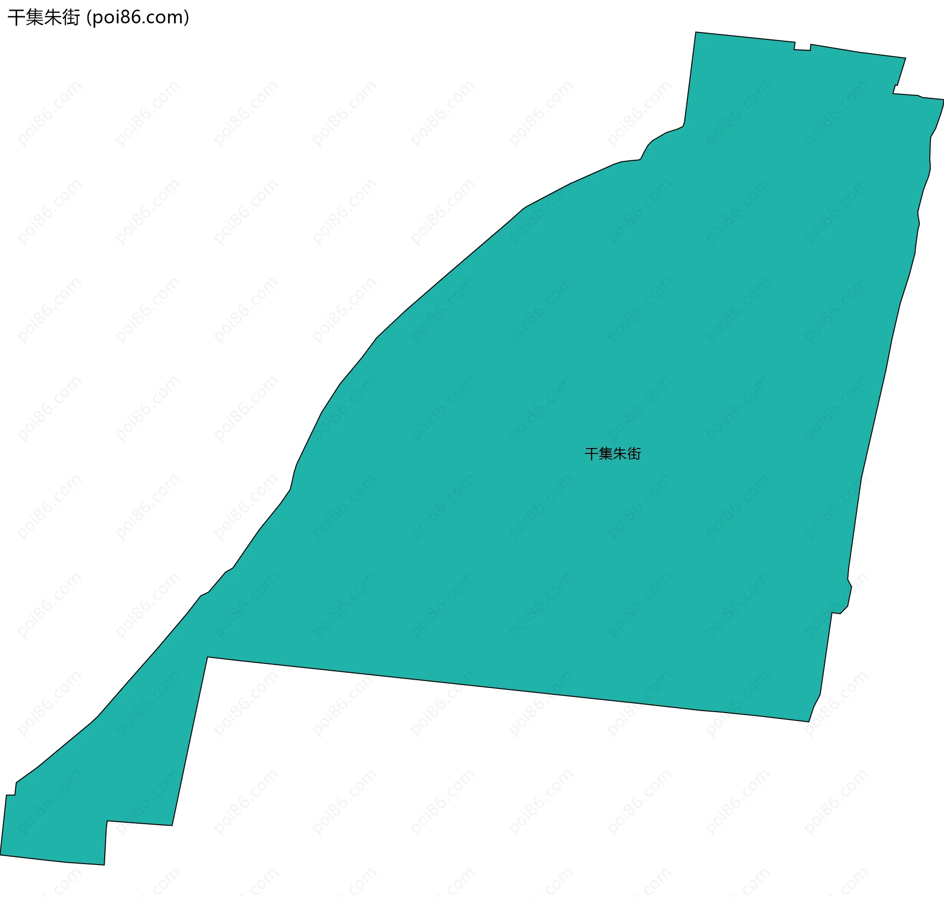 干集朱街边界地图