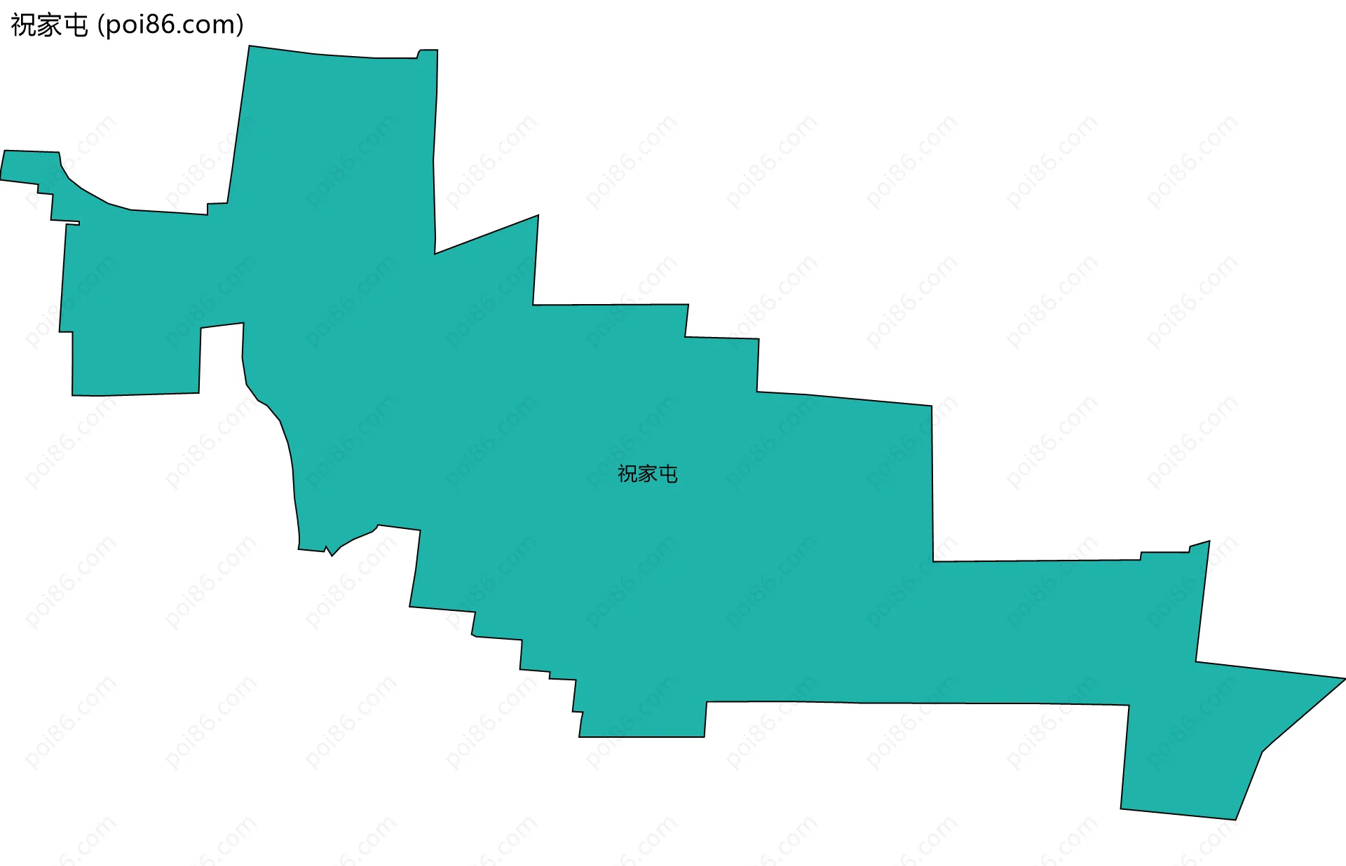 祝家屯边界地图