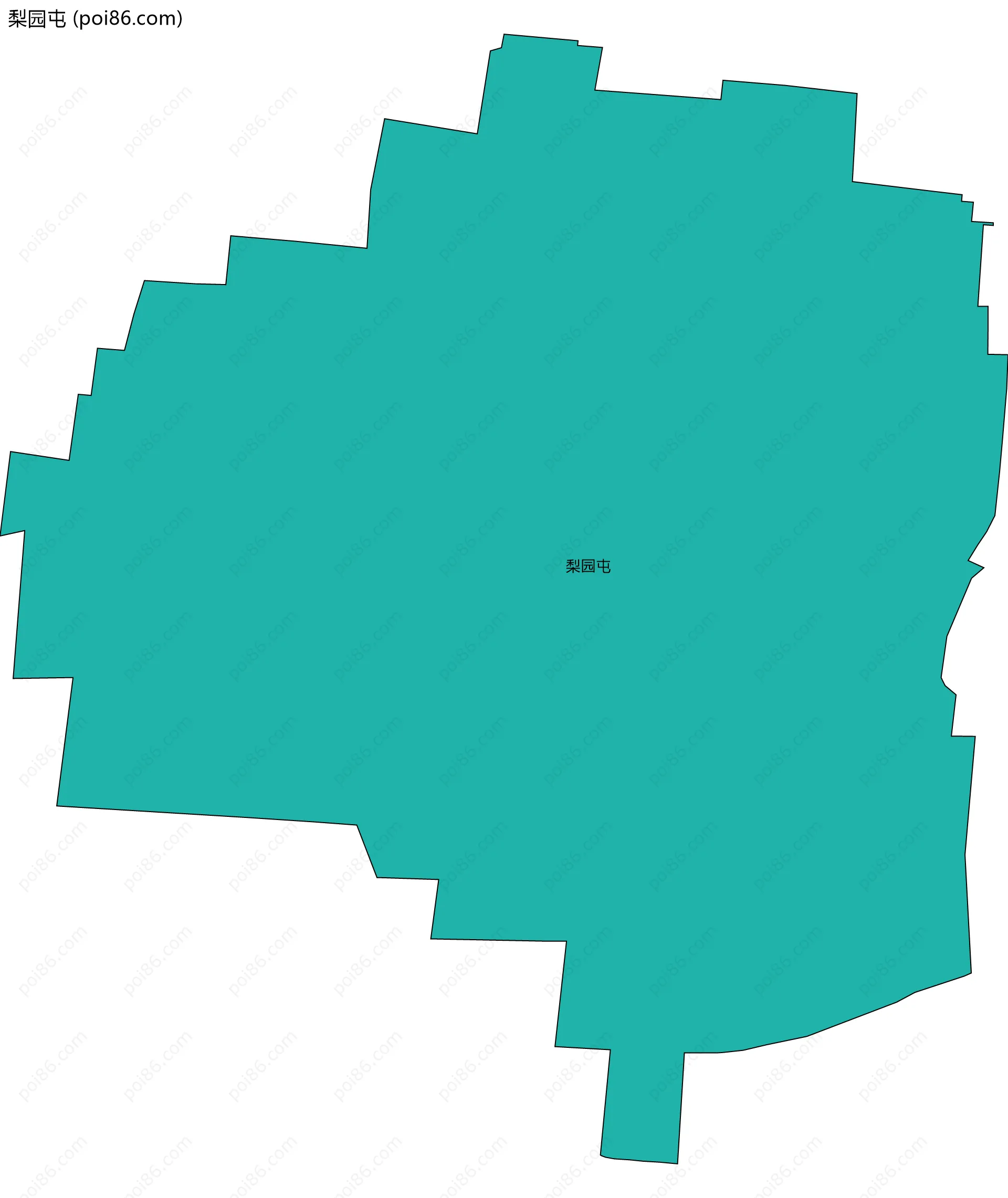 梨园屯边界地图