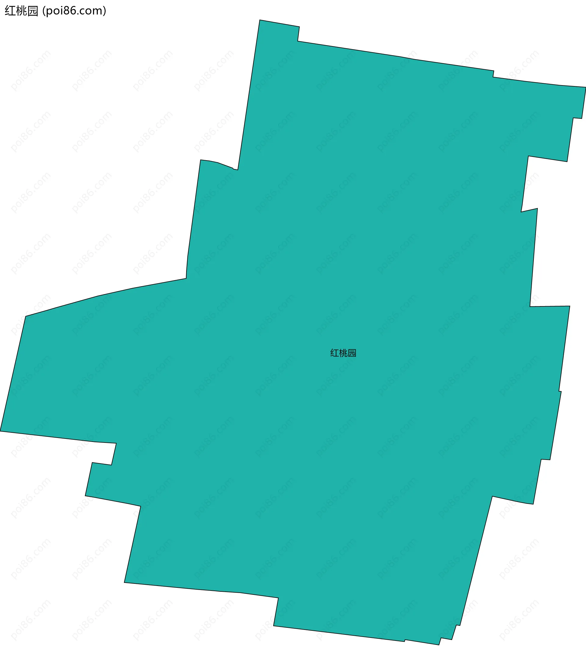 红桃园边界地图