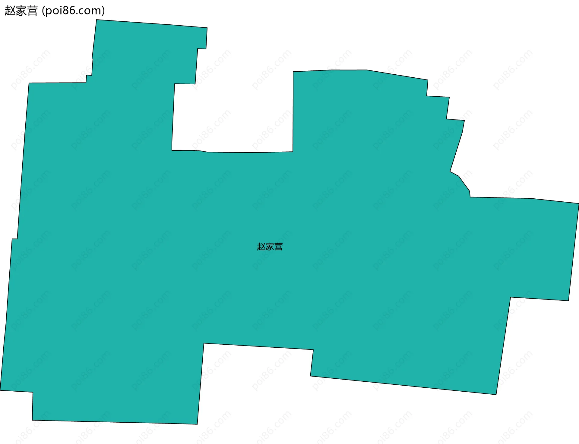 赵家营边界地图
