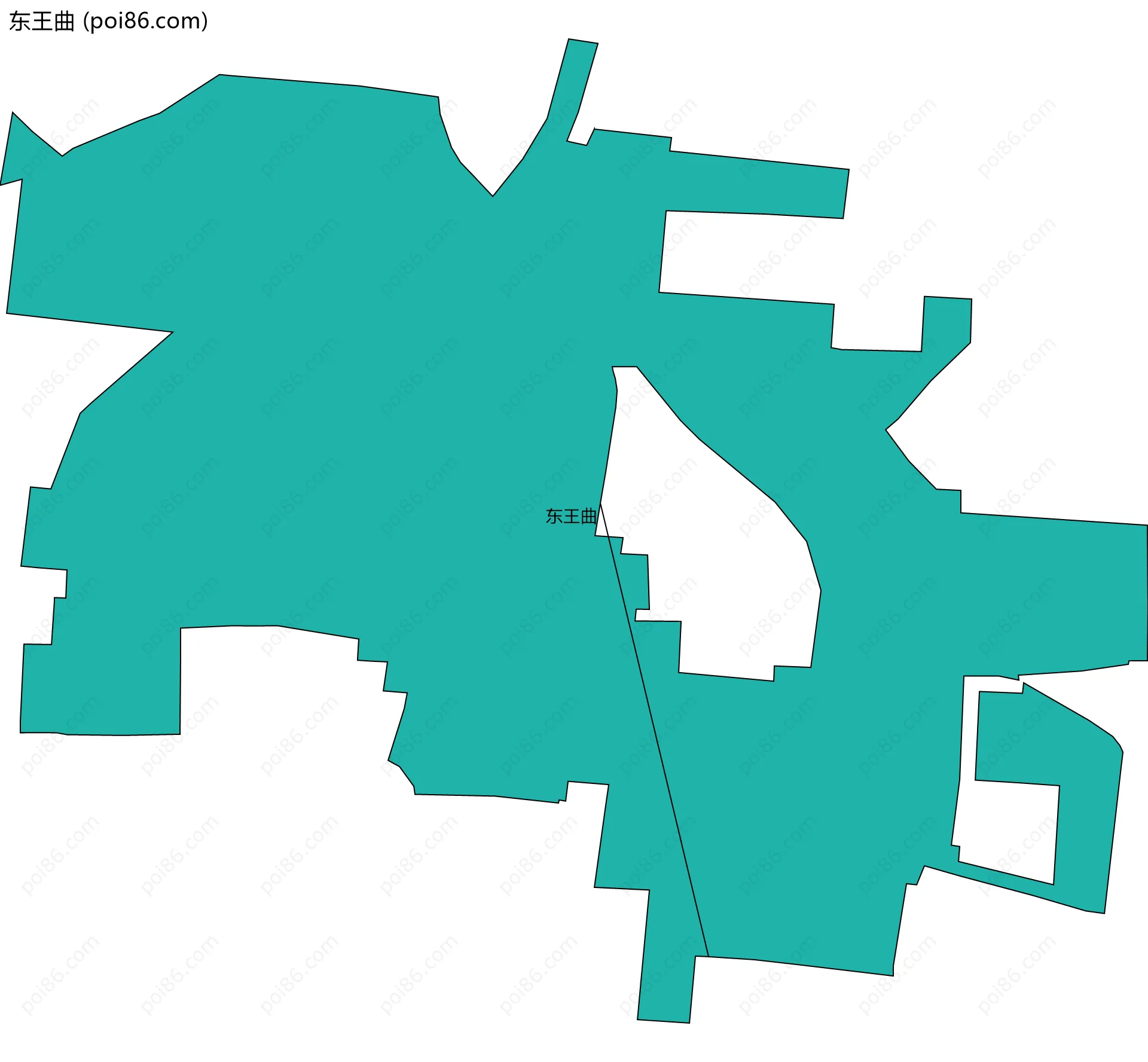 东王曲边界地图