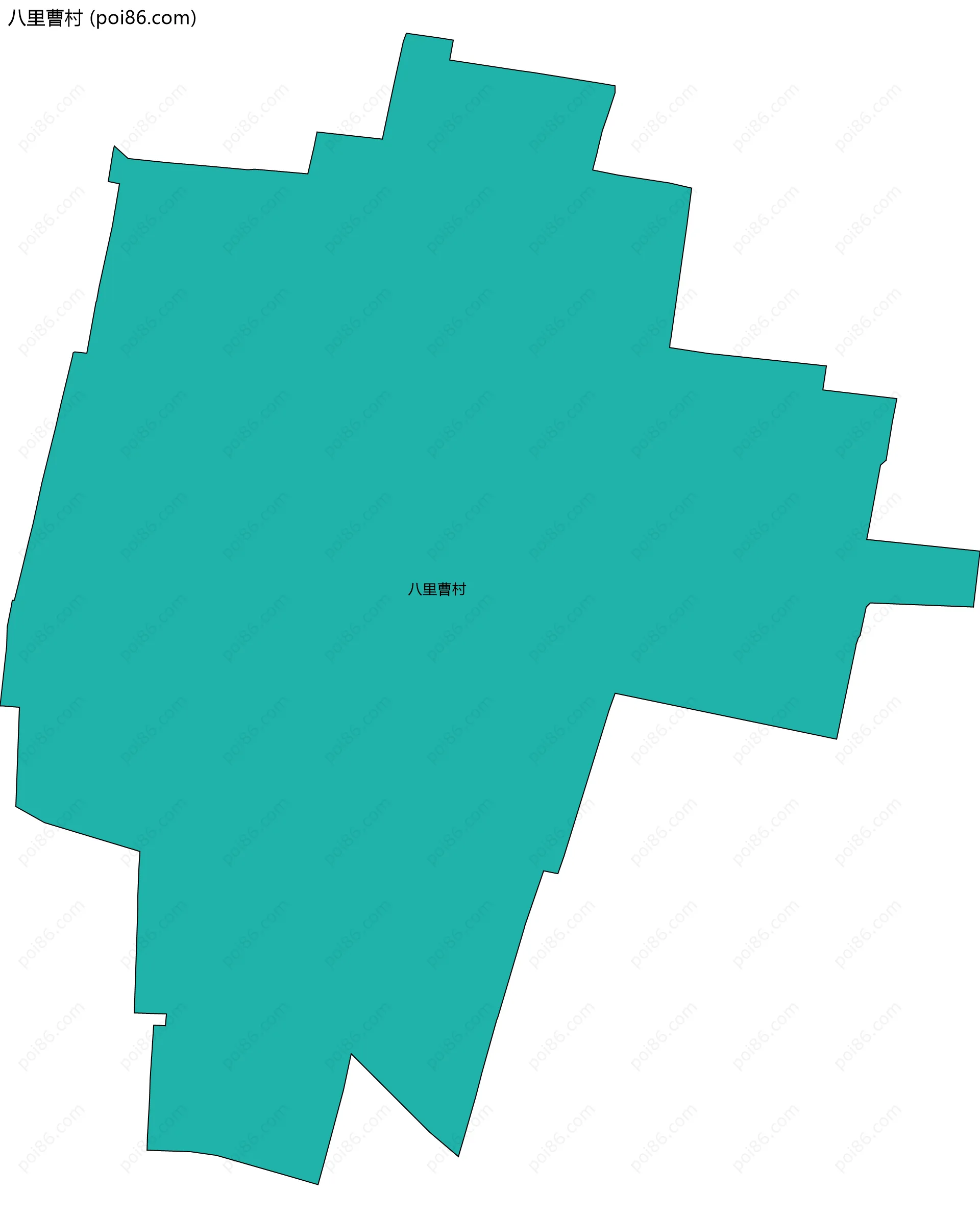 八里曹村边界地图
