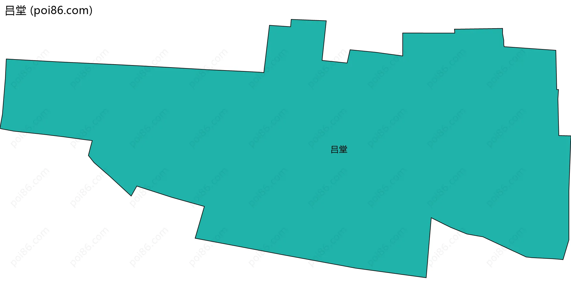 吕堂边界地图