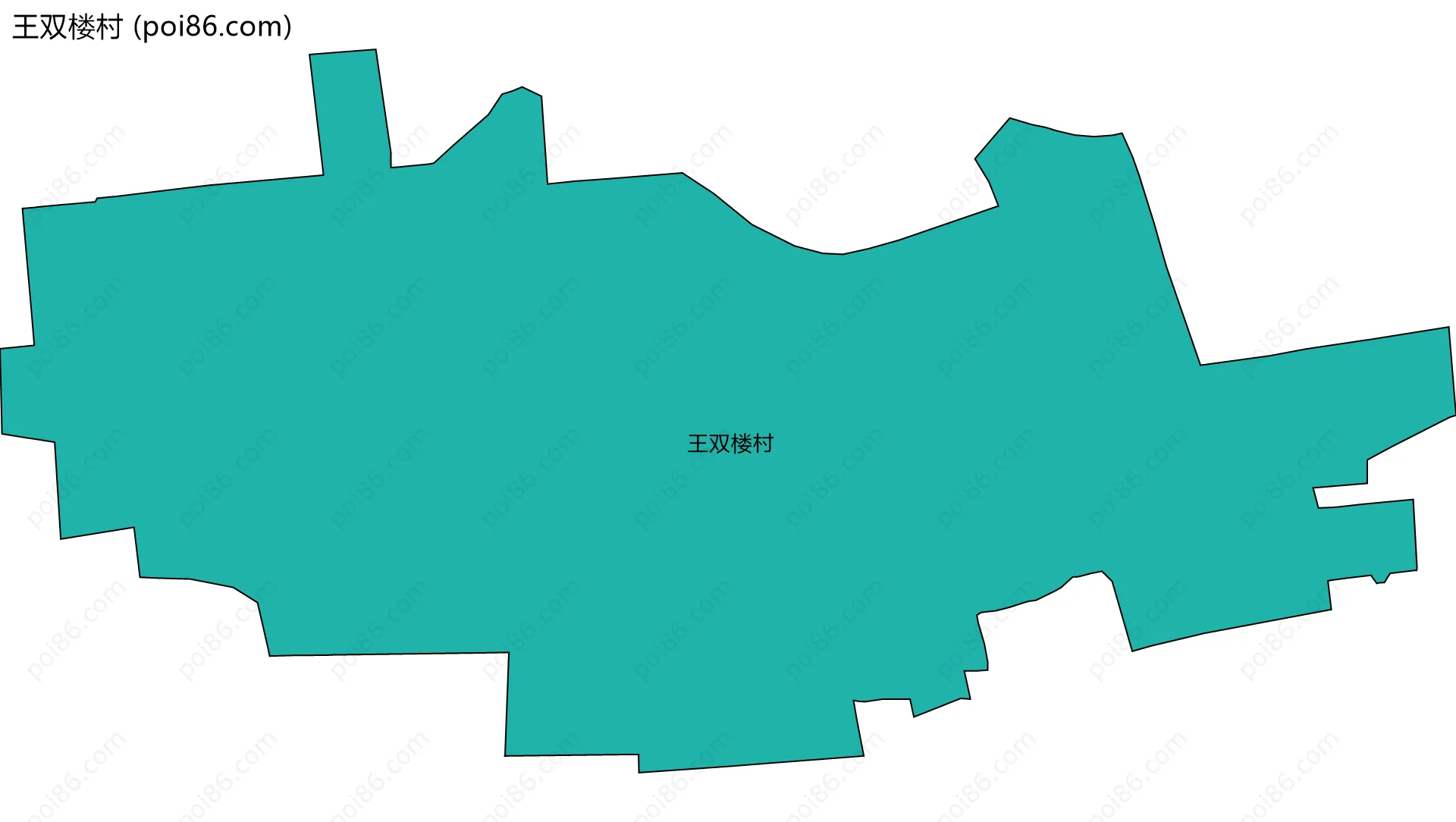 王双楼村边界地图