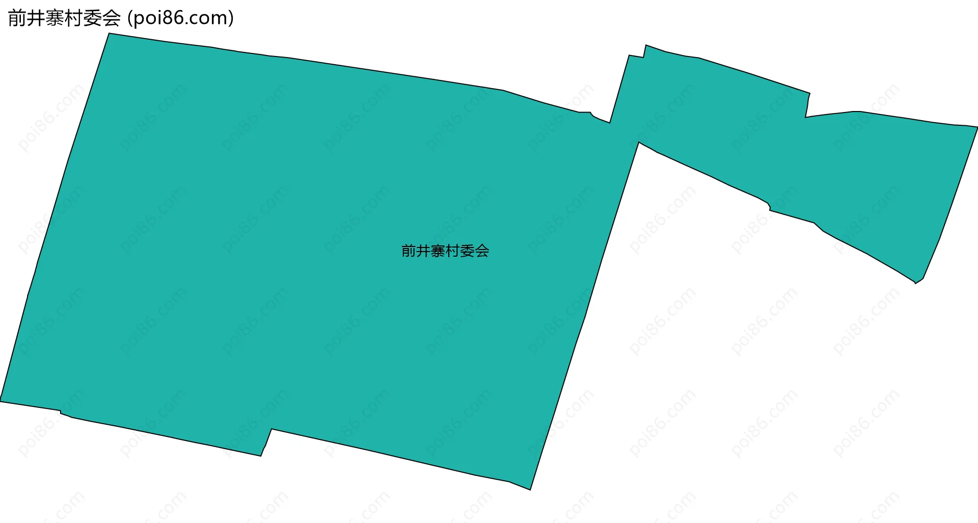 前井寨村委会边界地图